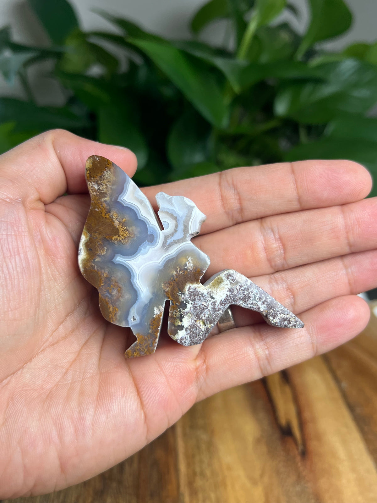 Scenic Moss Agate Pixie Fairy: M