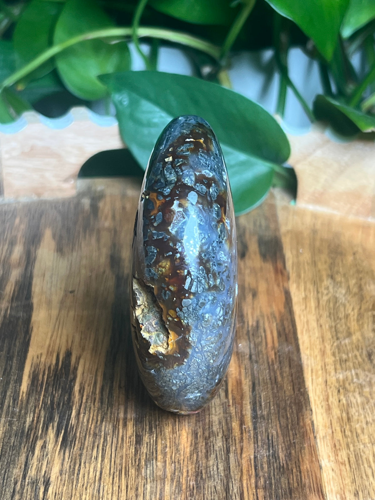 Marcasite Self-Standing Moon: AB