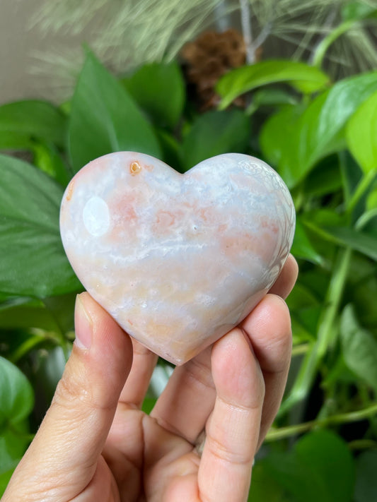 Pink Carnelian Heart
