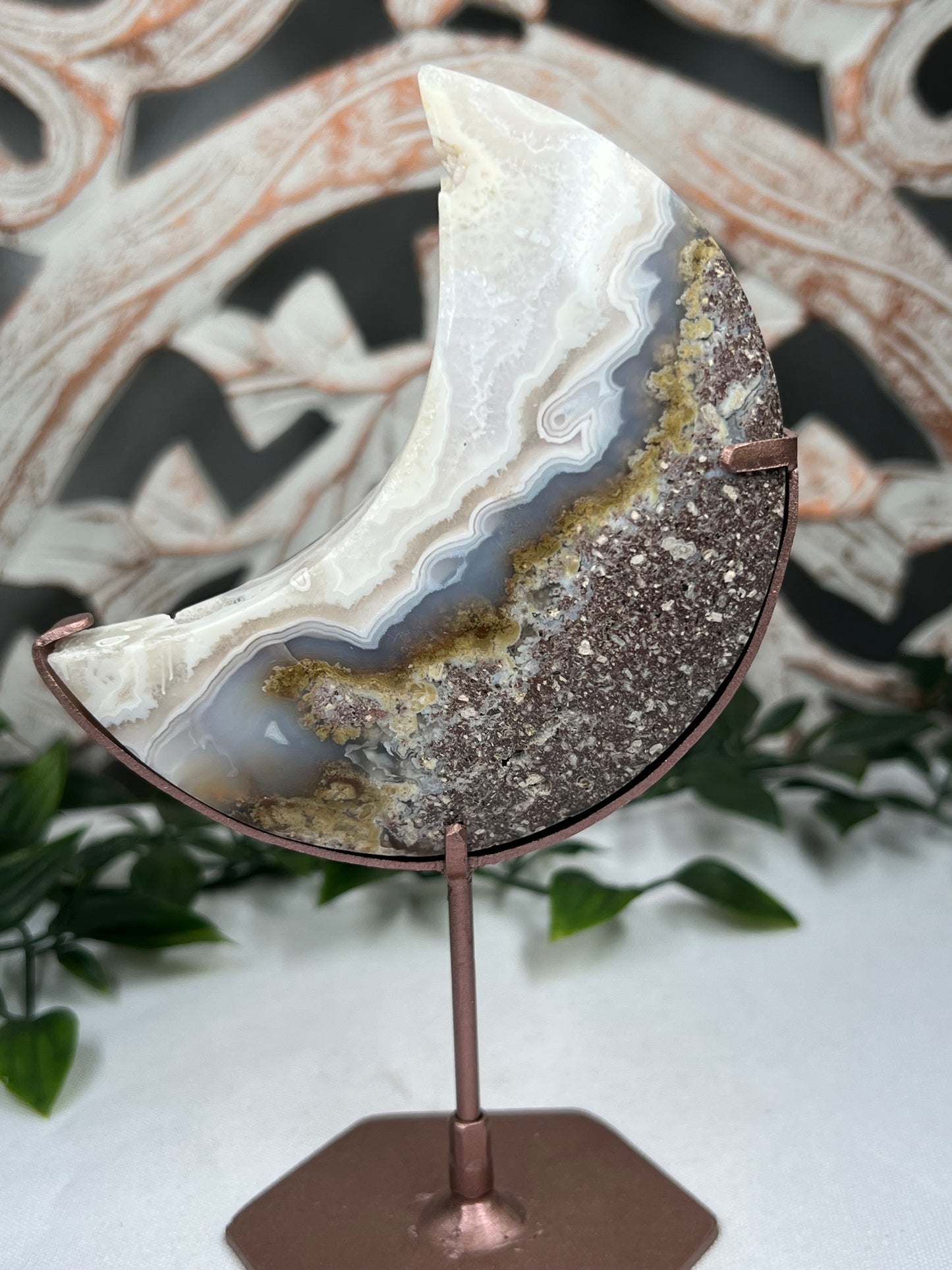 Scenic Moss Agate Moon
