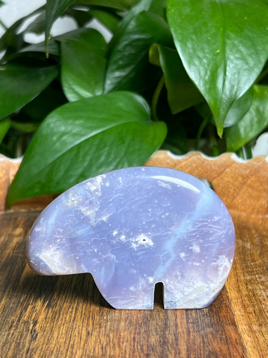 Purple Chalcedony Bear: AC