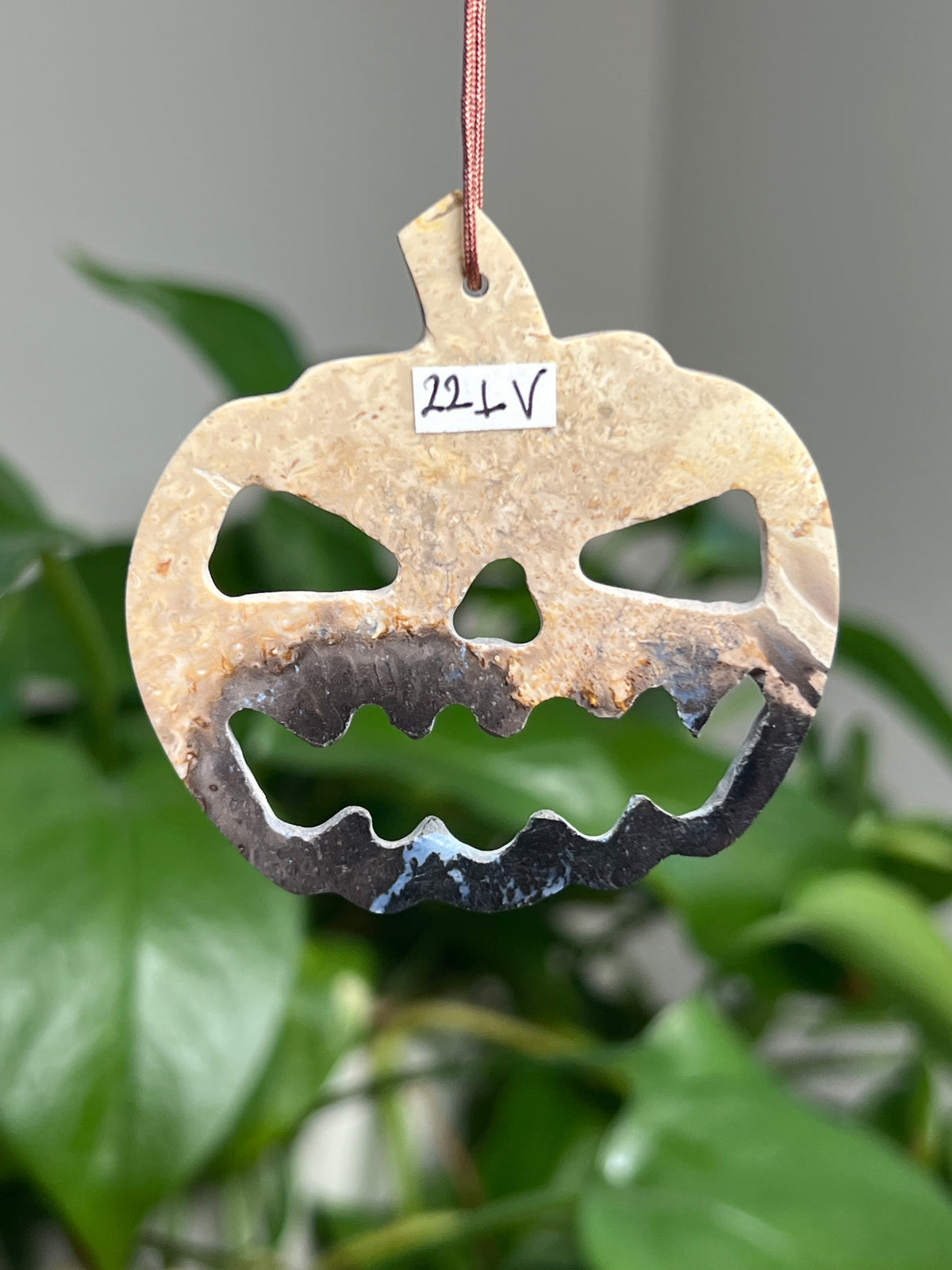 Palm Root Pumpkin Ornaments