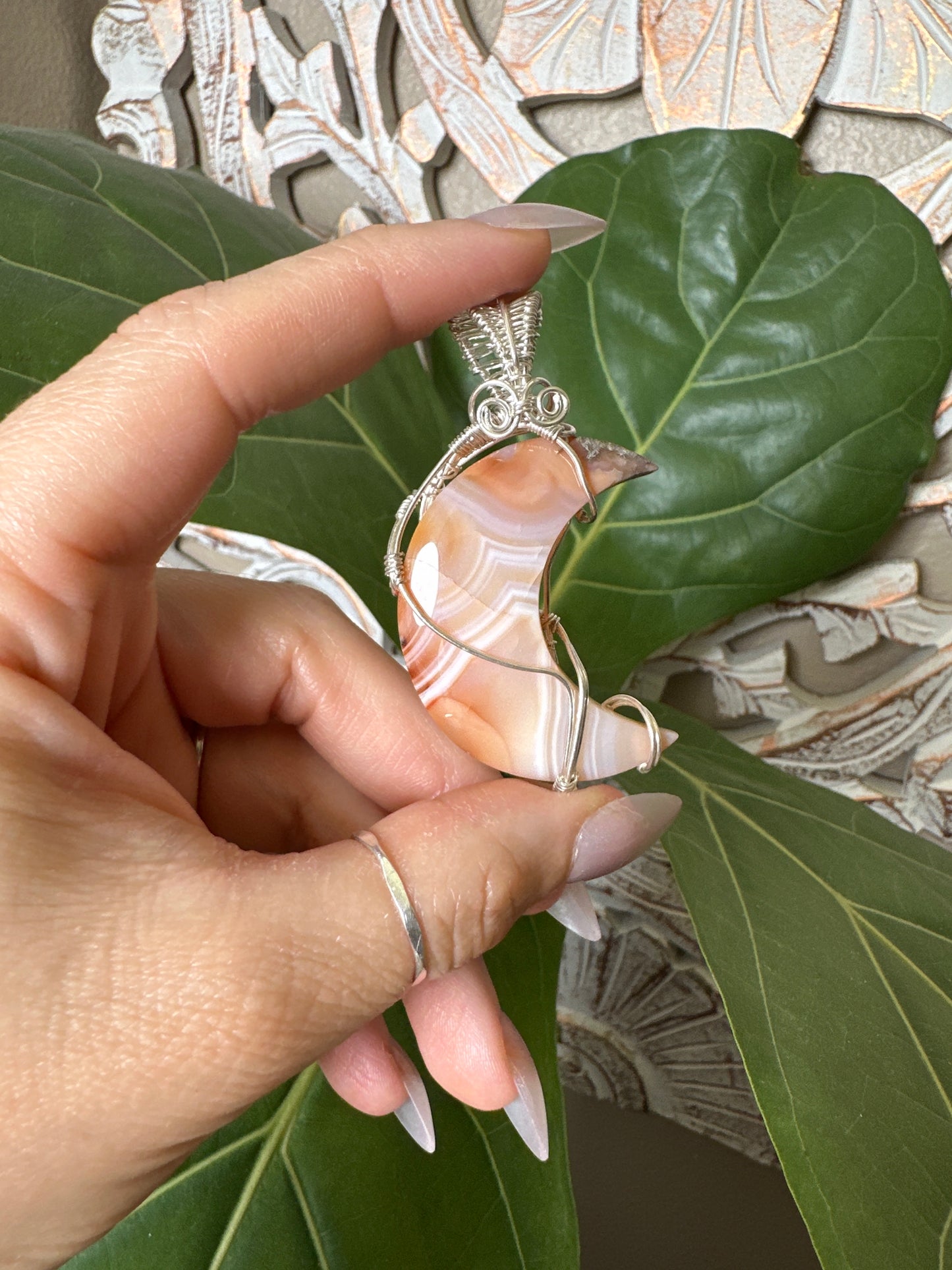 Carnelian Wire Wrapped Necklace