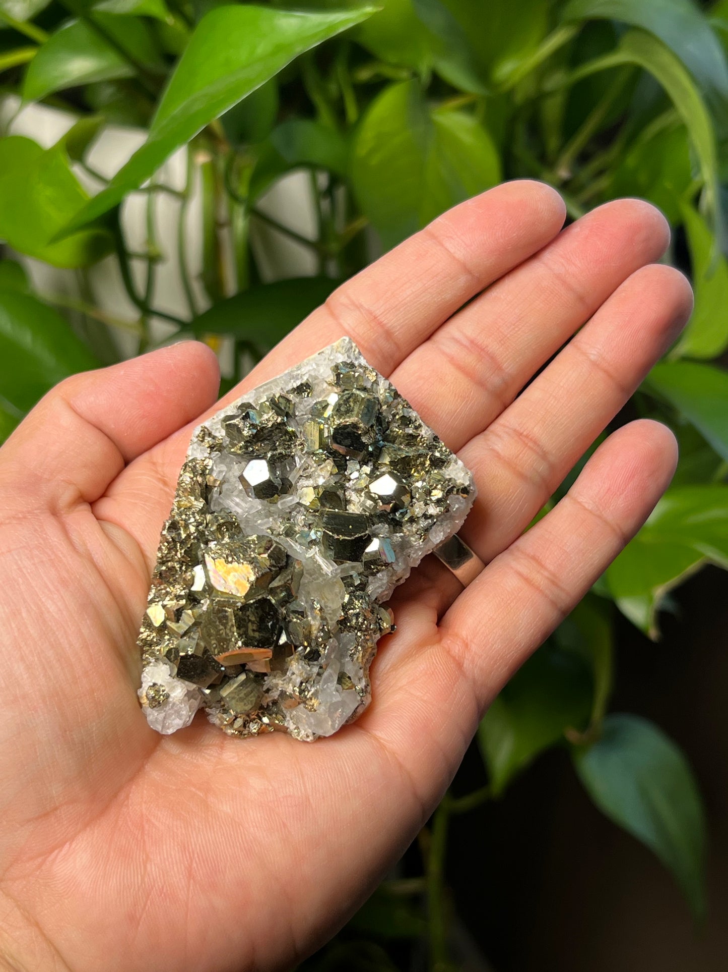Rainbow Pyrite Quartz