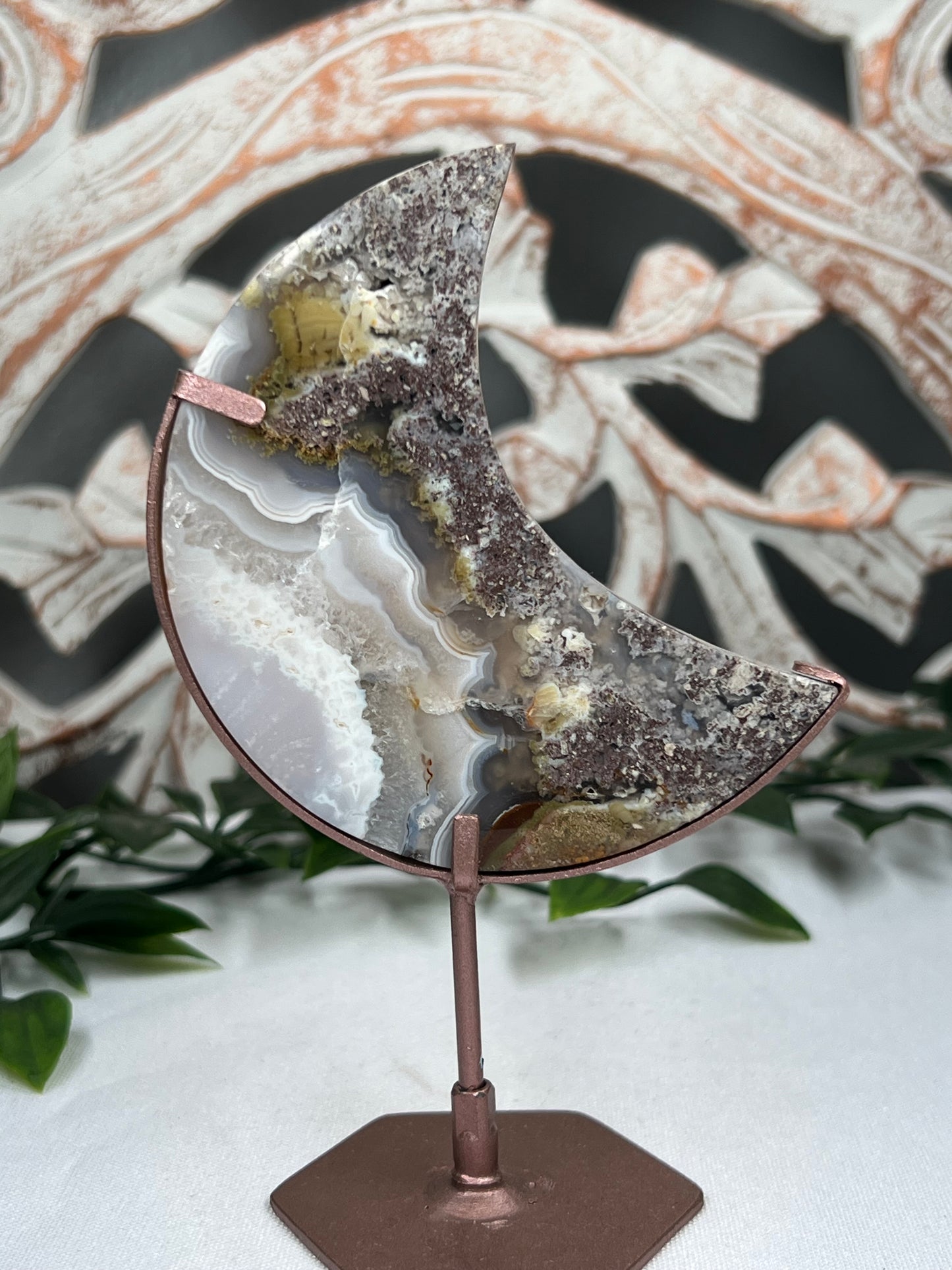 Scenic Moss Agate Moon