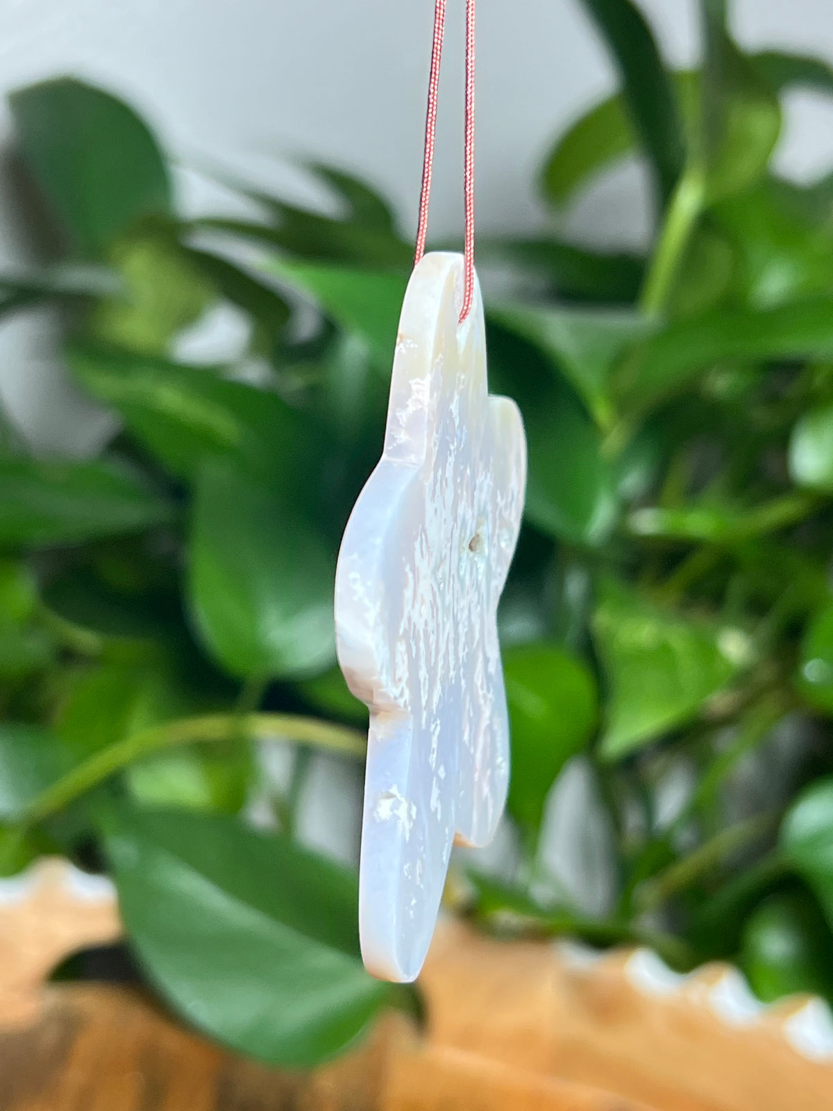 Winter Plume Agate Ornament Gingerbread: WG