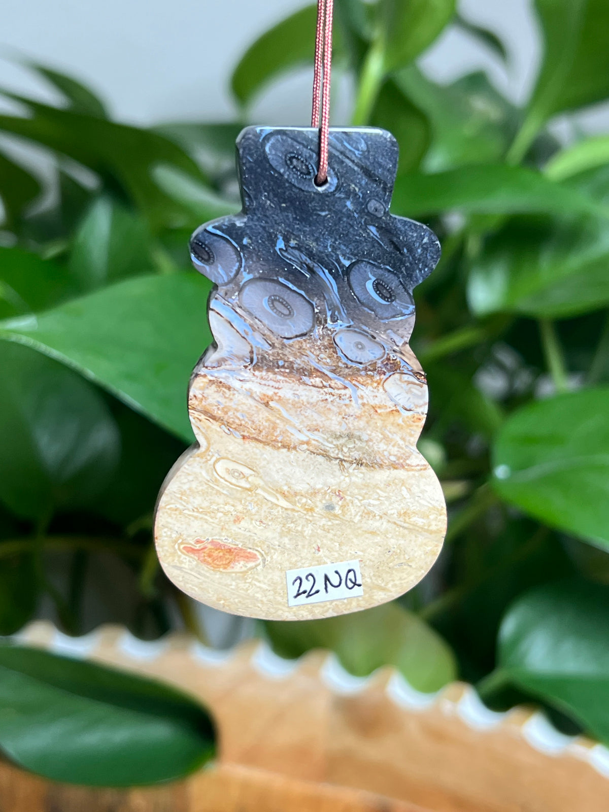 Palm Root Ornament Snowman: NQ