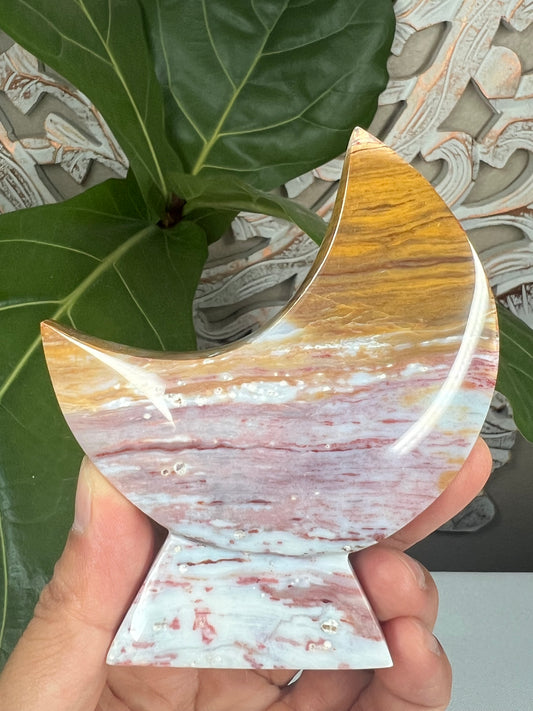Milky Jasper Moon