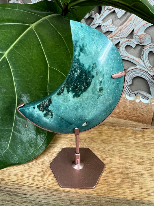 Blue Green Jasper Moon