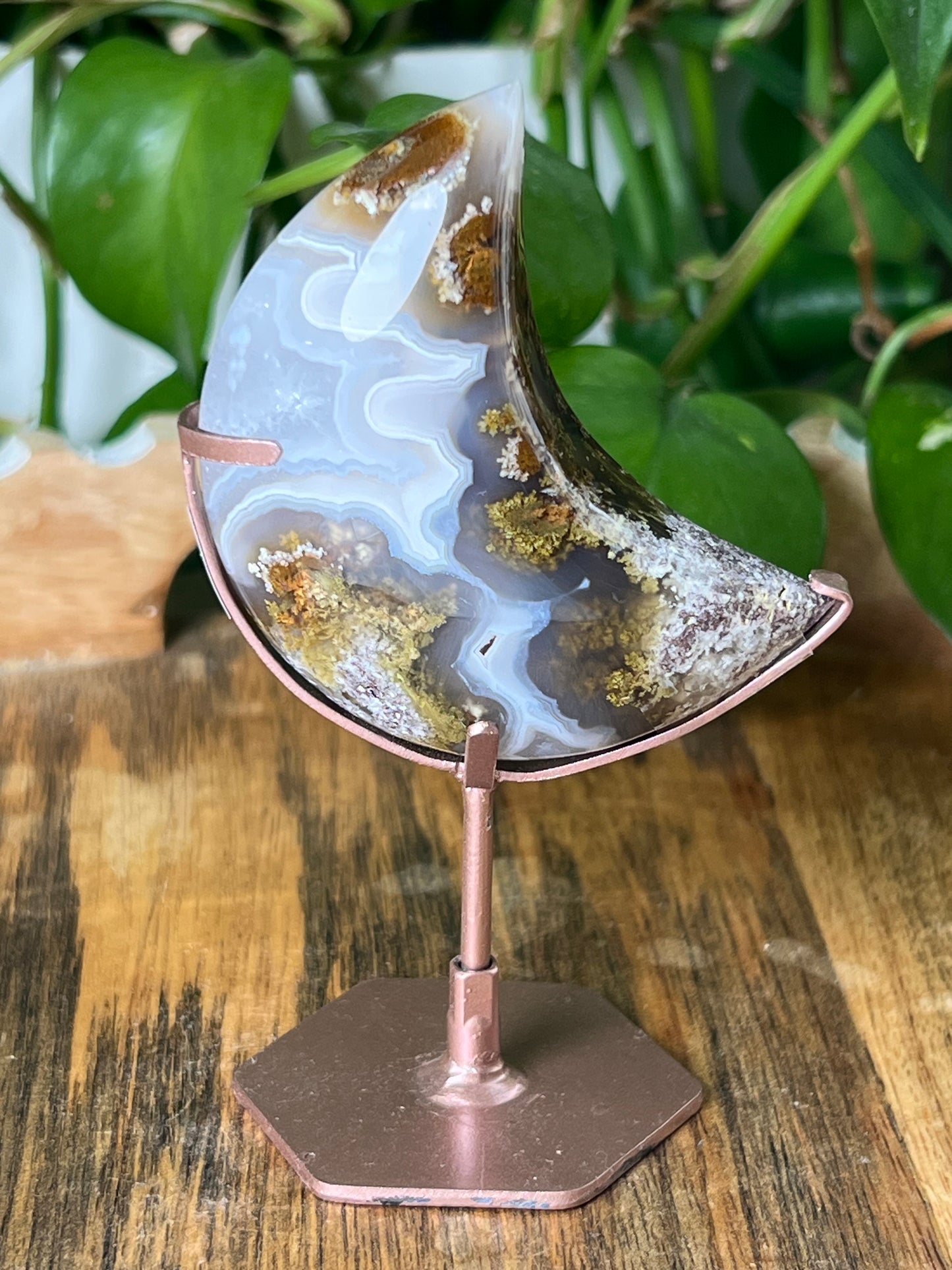 Scenic Moss Agate Moon