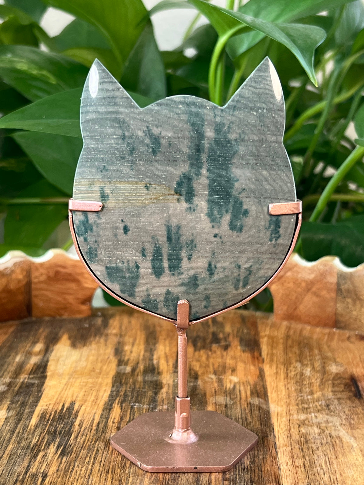 Blue Green Cat Heads