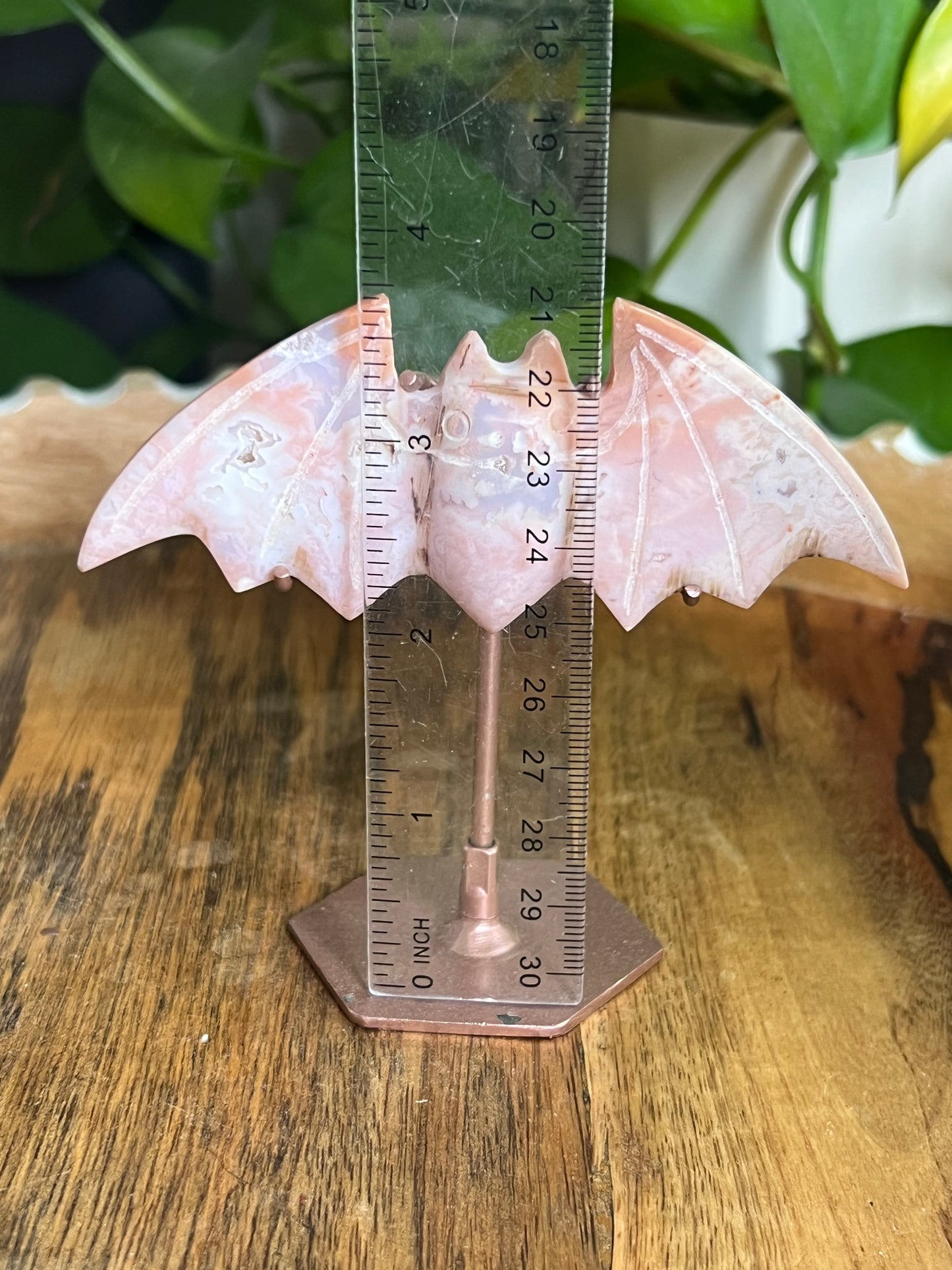 Pink Carnelian Bat