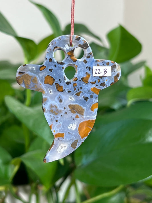 Brecciated Jasper Ghost Ornaments