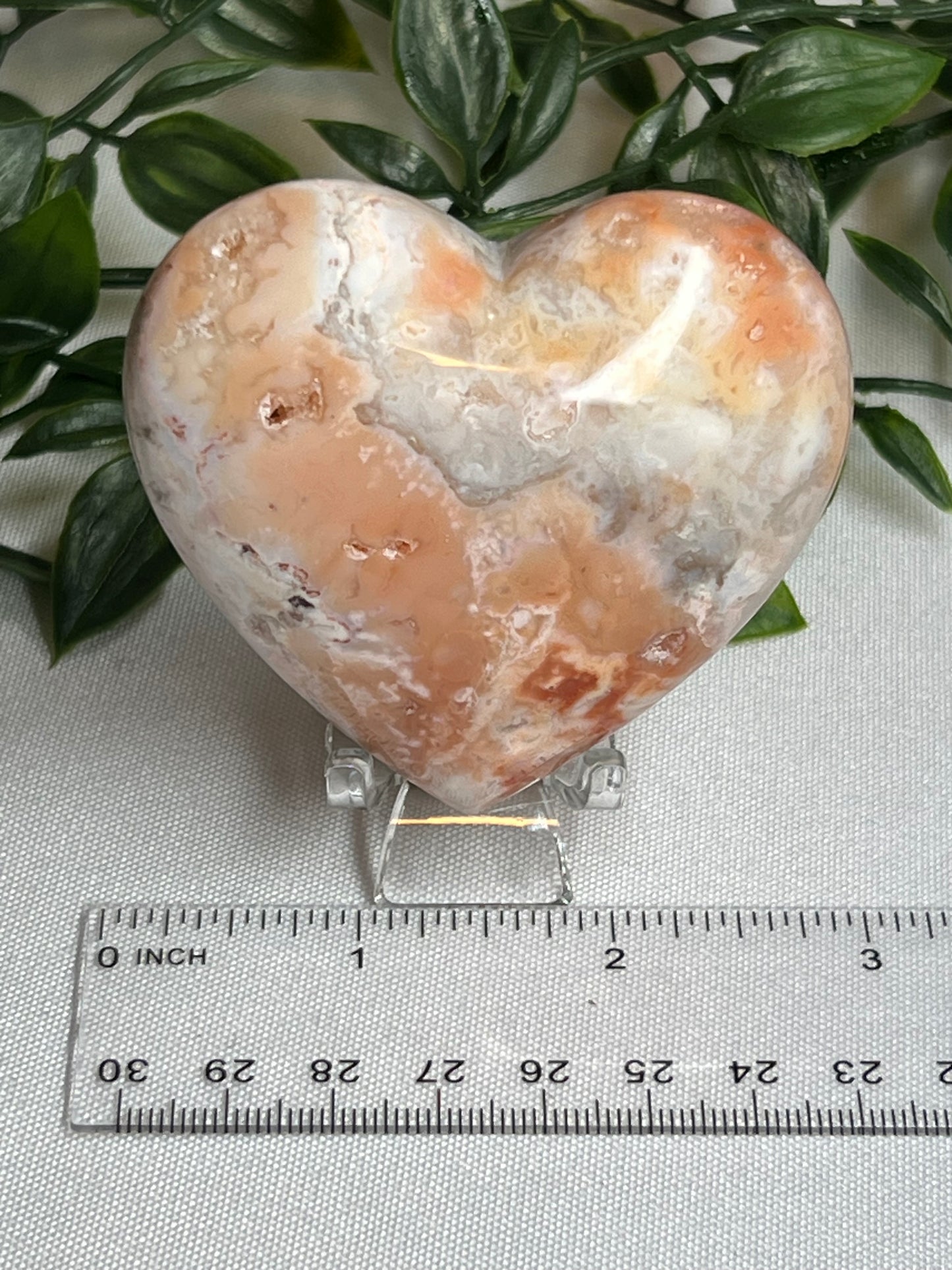 Pink Carnelian Heart