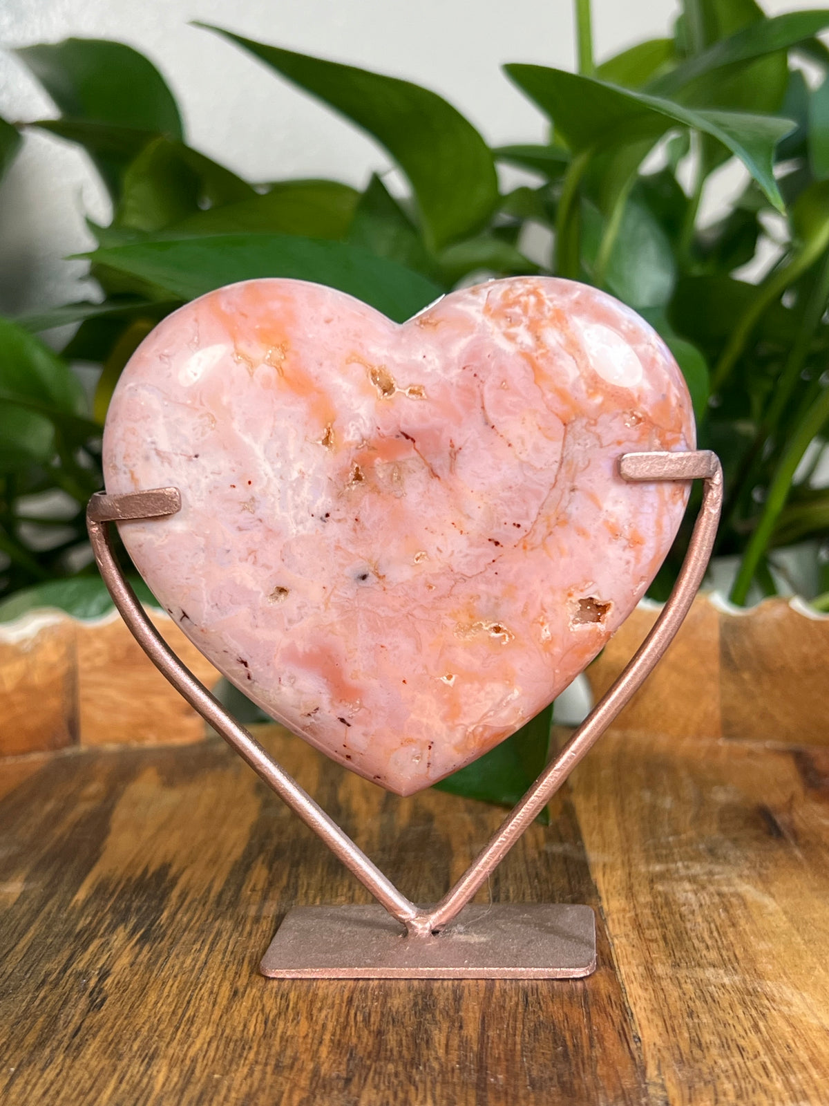 Pink Carnelian Heart: NA