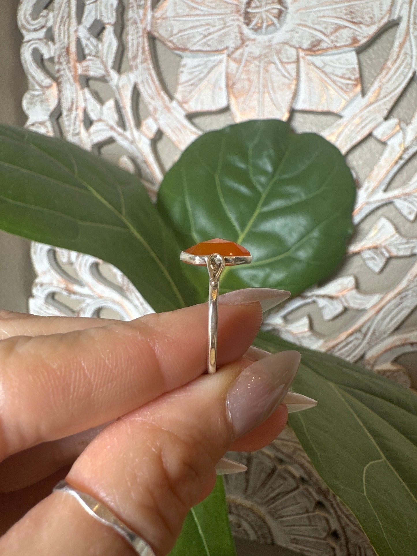 Carnelian Ring-Faceted