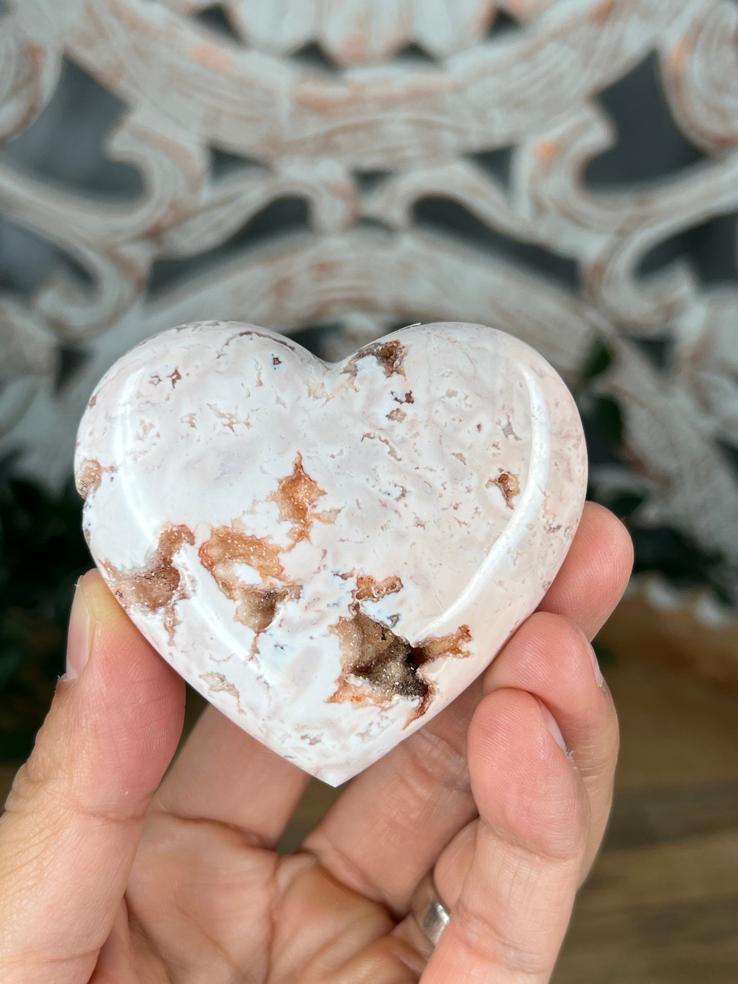 Pink Carnelian Heart