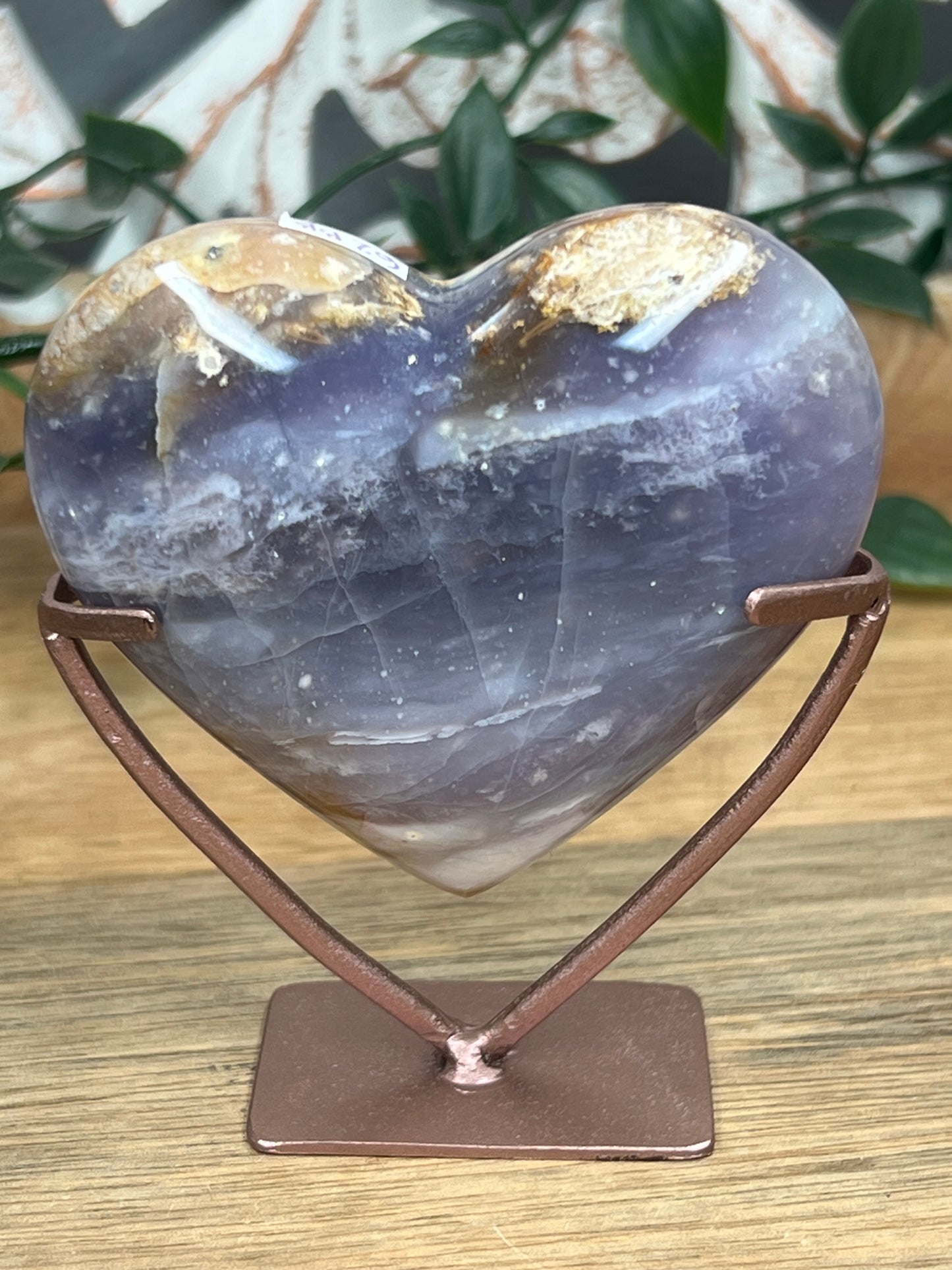 Purple Chalcedony Heart
