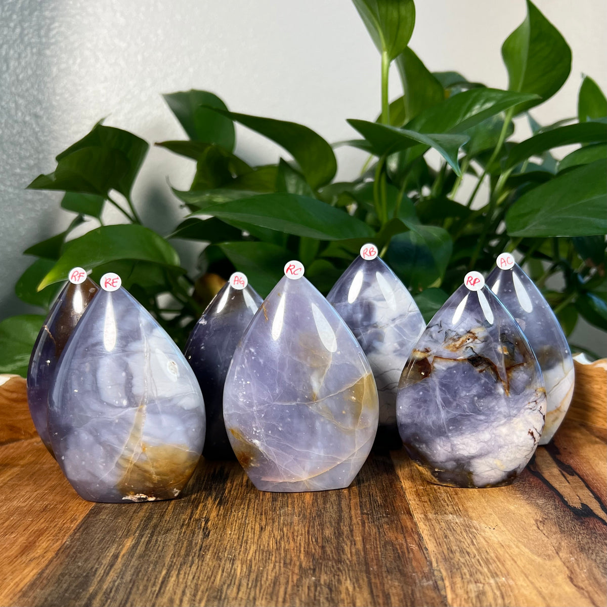 Purple Chalcedony Flames