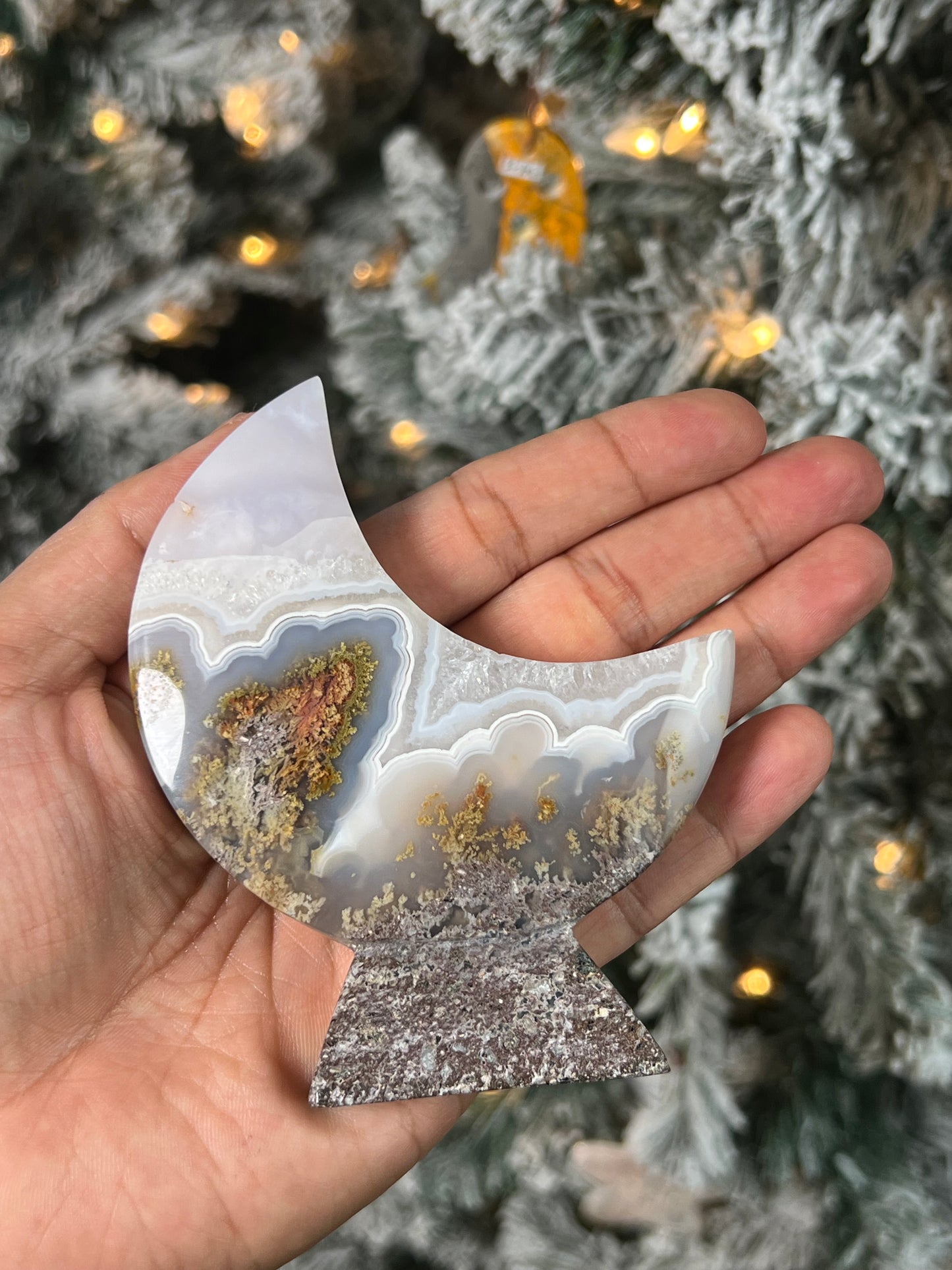 Scenic Moss Agate Moon