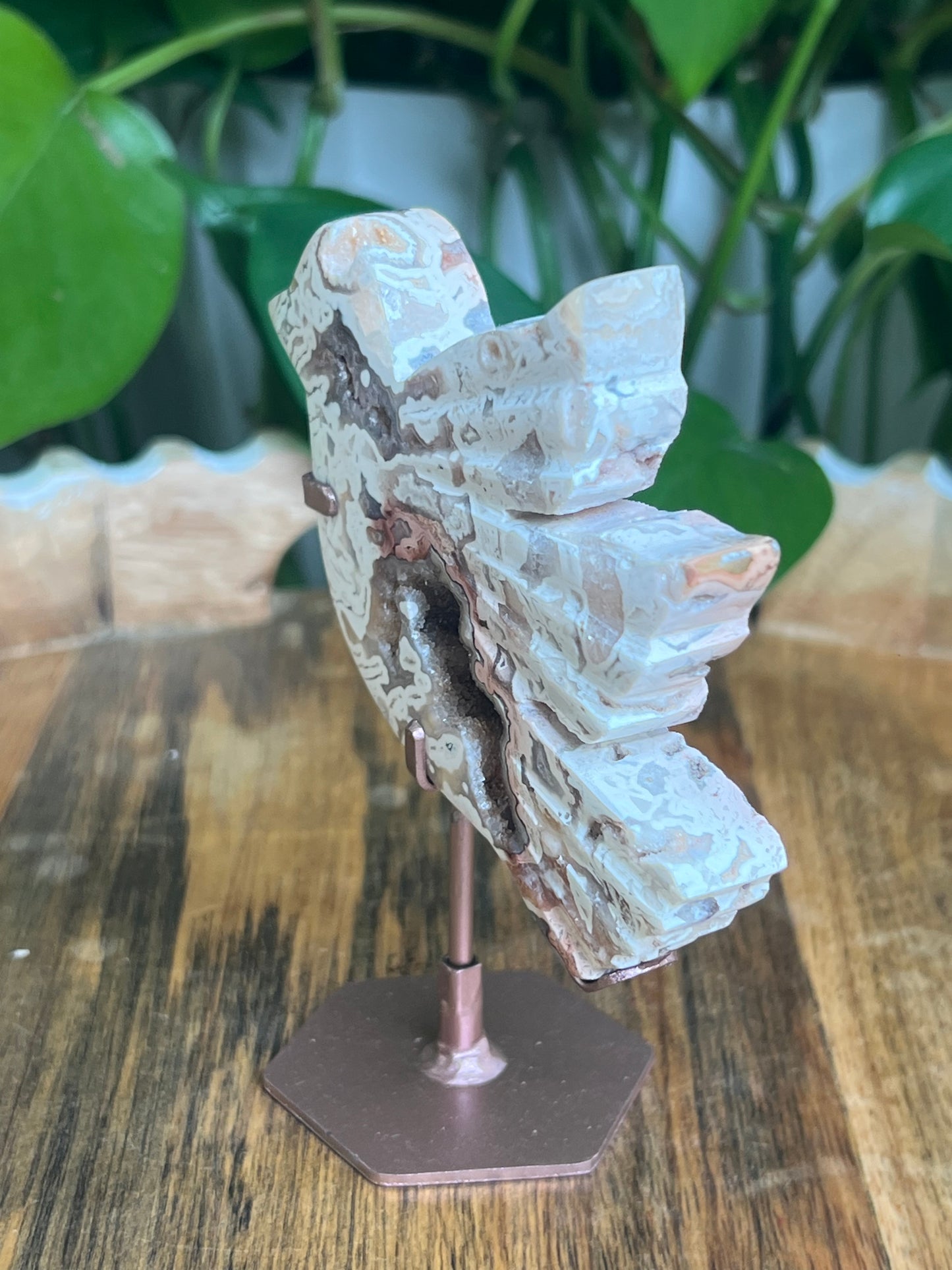 Tube Agate Bird: AB