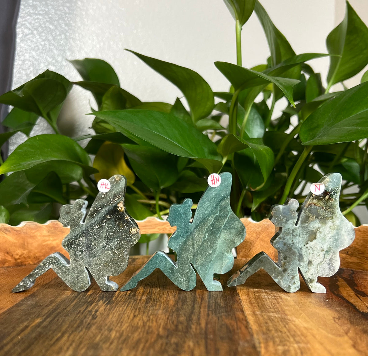 Blue Green Jasper Pixie Fairies