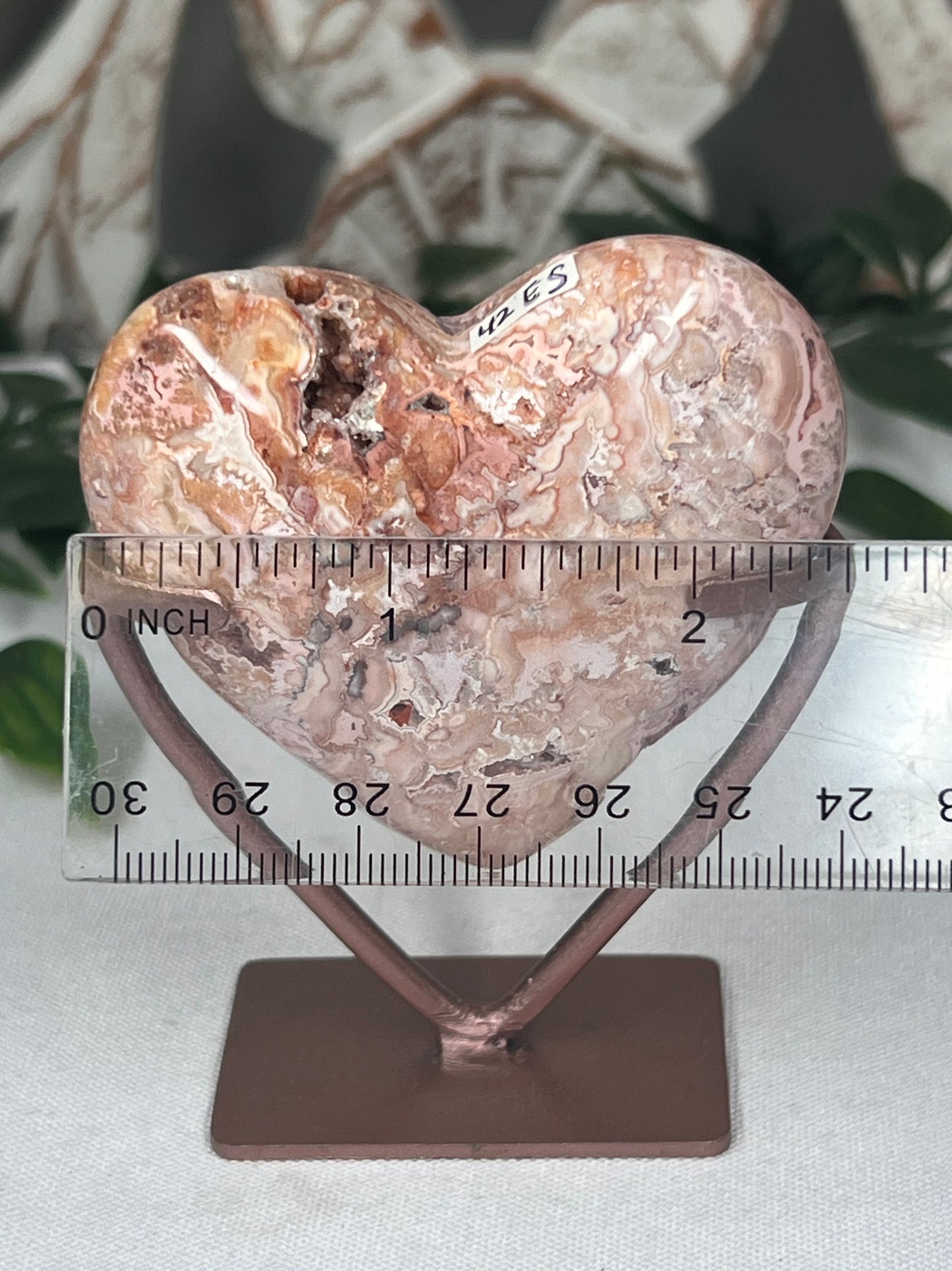 Pink Carnelian Heart