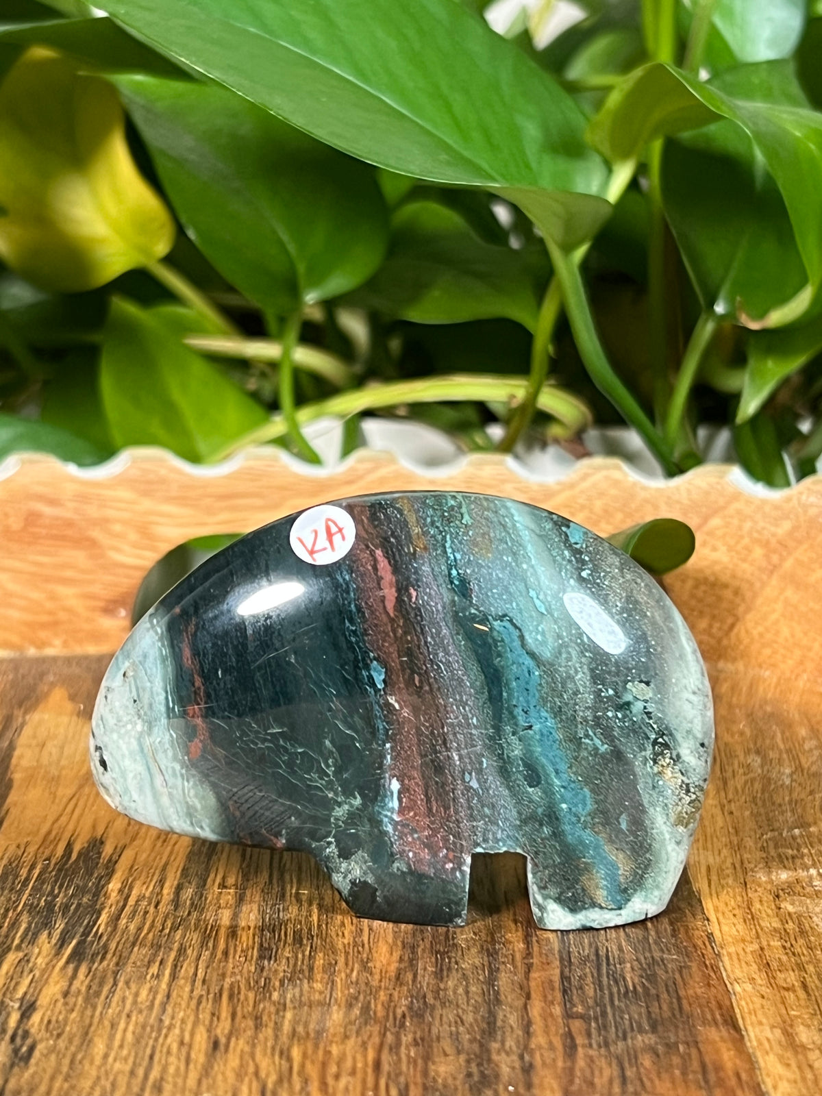Blue Green Jasper Bears