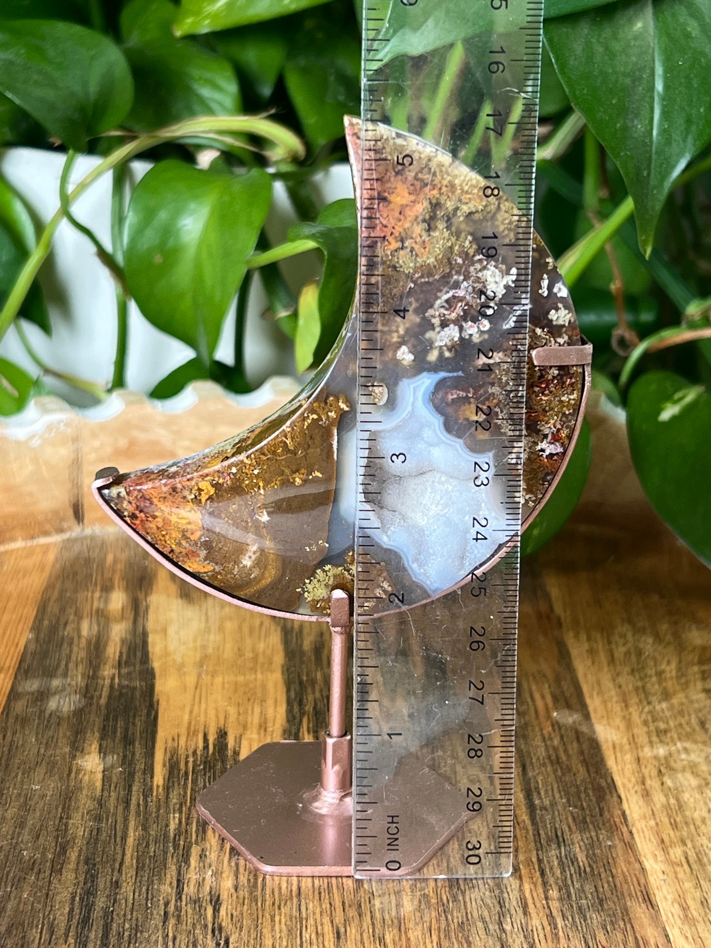 Scenic Moss Agate Moon