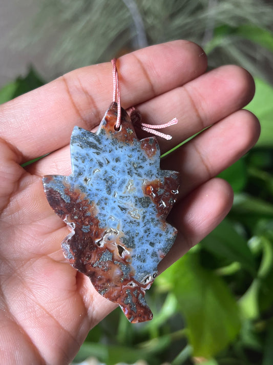 Marcasite Leaf Ornament