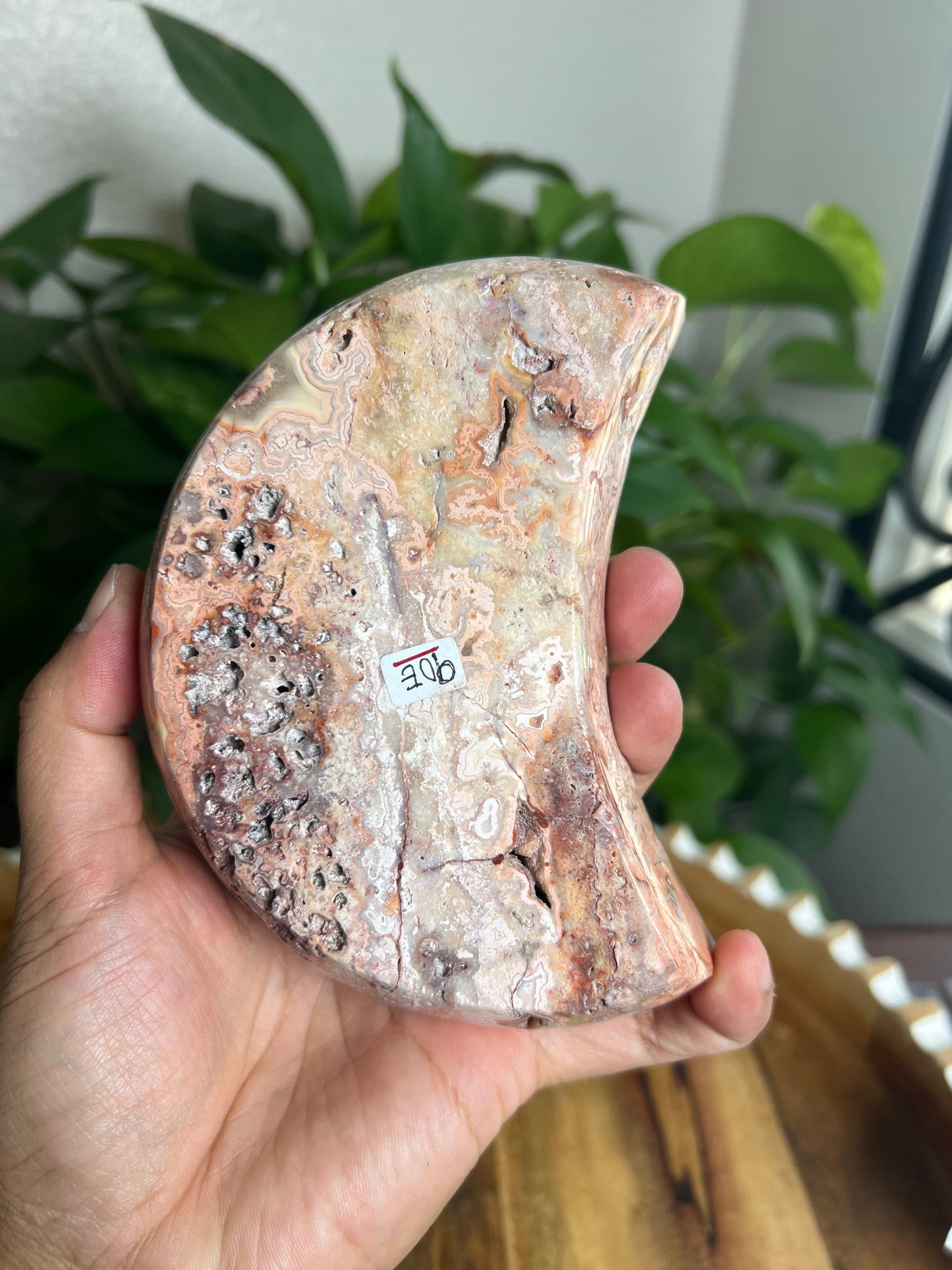 Crazy Lace Agate Moon Bowl: E