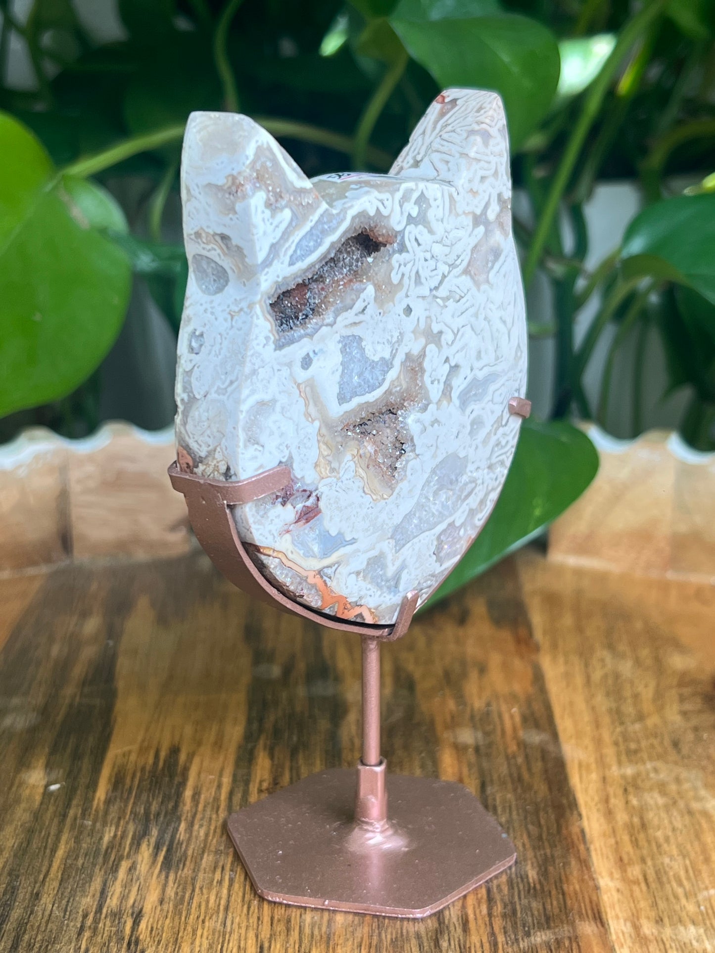 Tube Agate Cat Head: NE