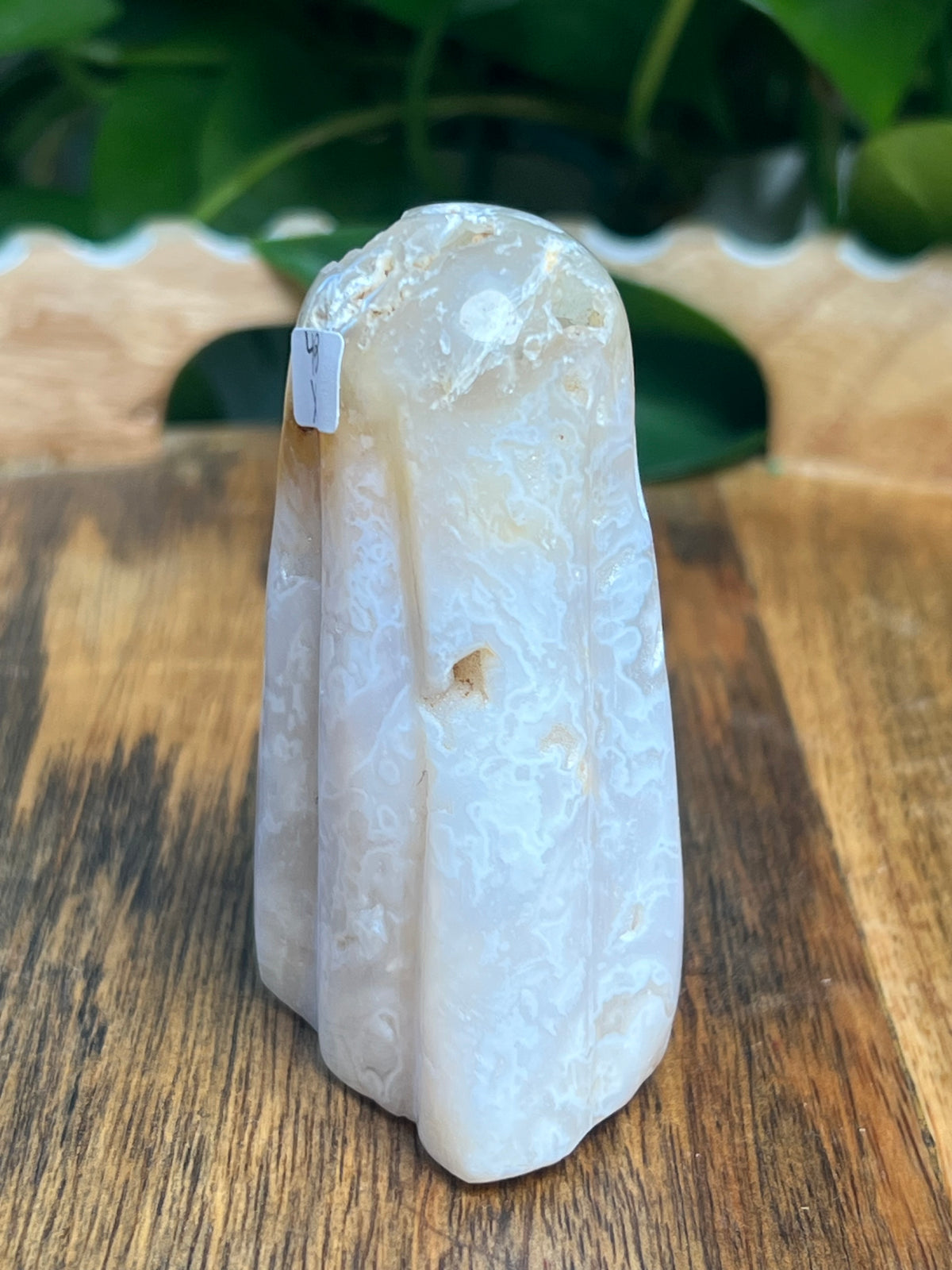 White Plume Agate Ghost: X