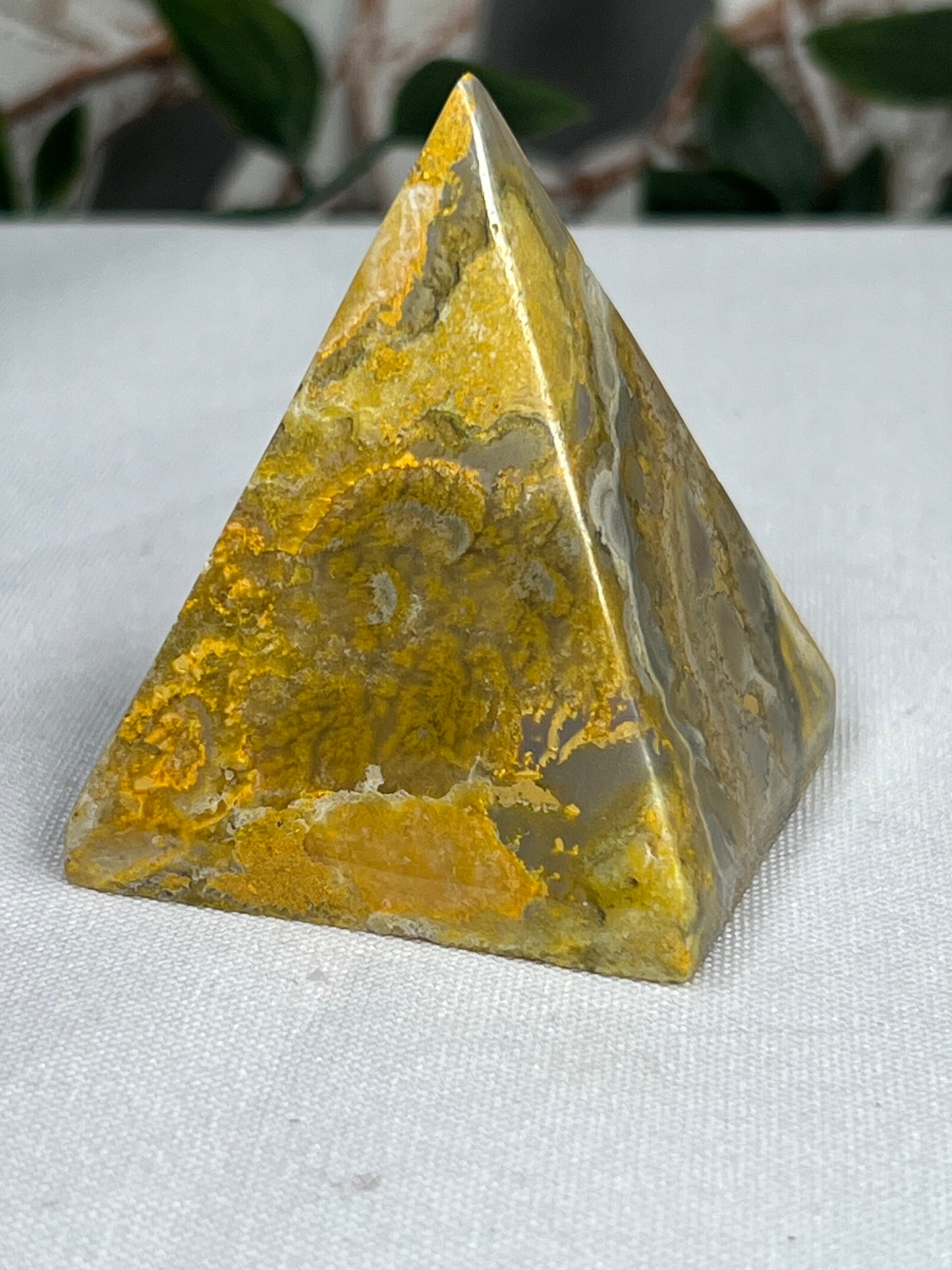 Bumblebee Jasper Pyramid