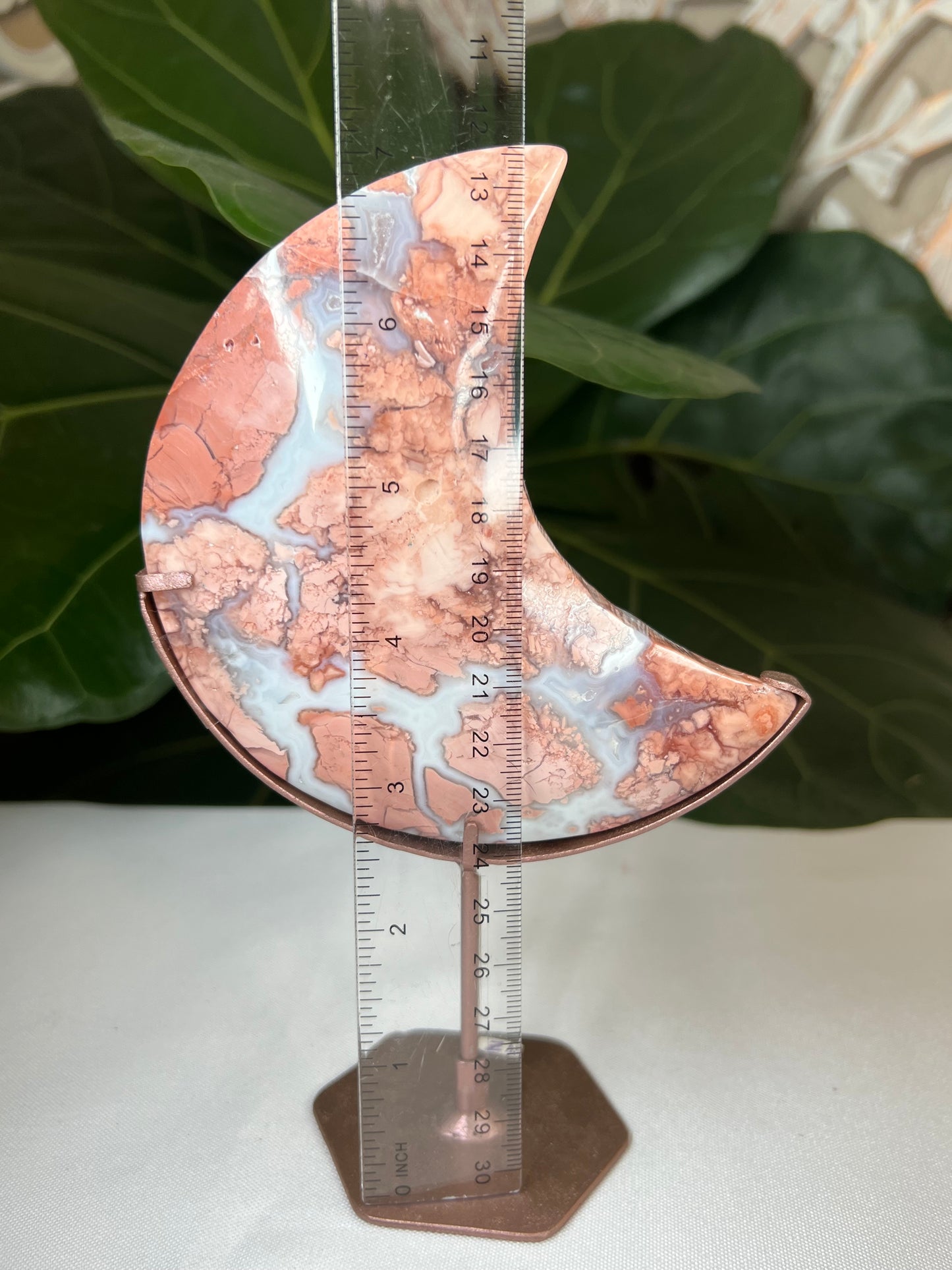 Cotton Candy Agate Moon