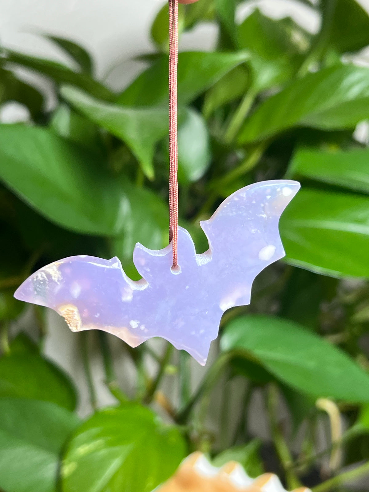 Purple Chalcedony Ornament Bat: PG
