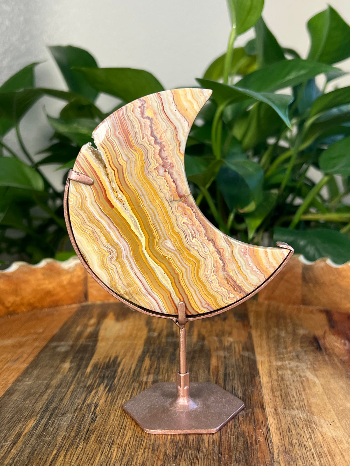 Crazy Lace Agate Moon: EL