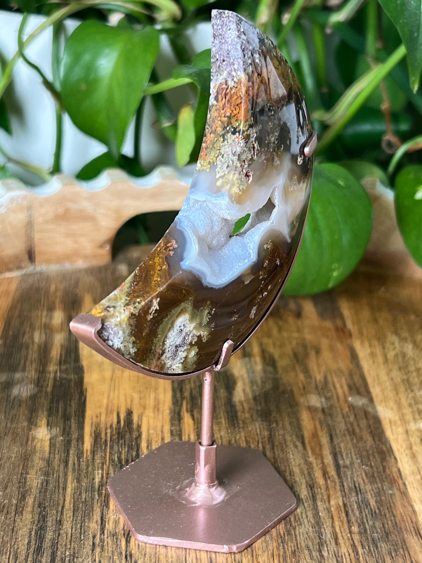 Scenic Moss Agate Moon