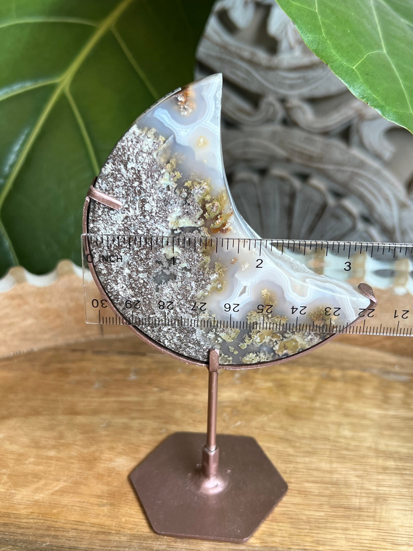 Scenic Moss Agate Moon