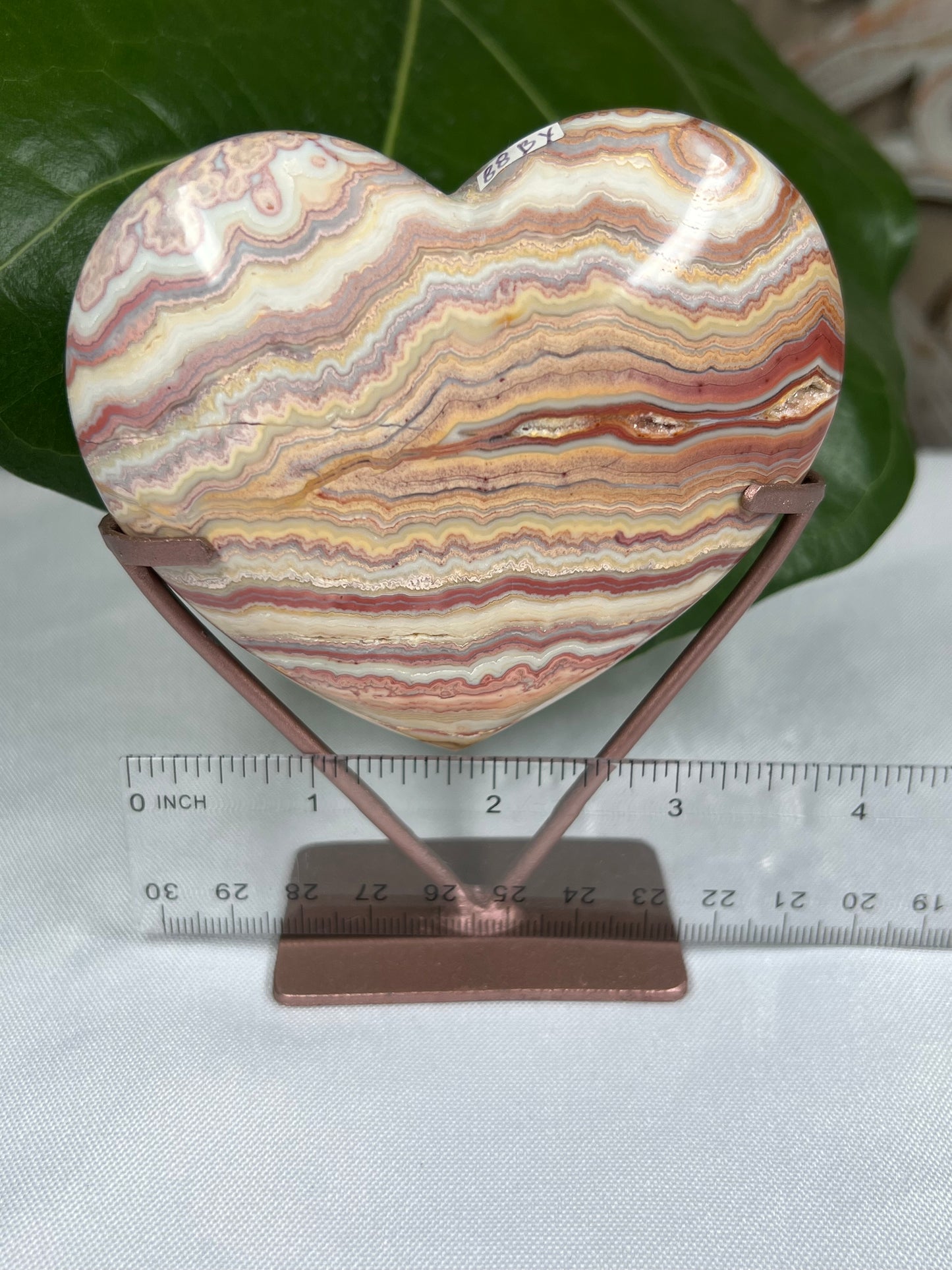 Crazy Lace Agate Heart