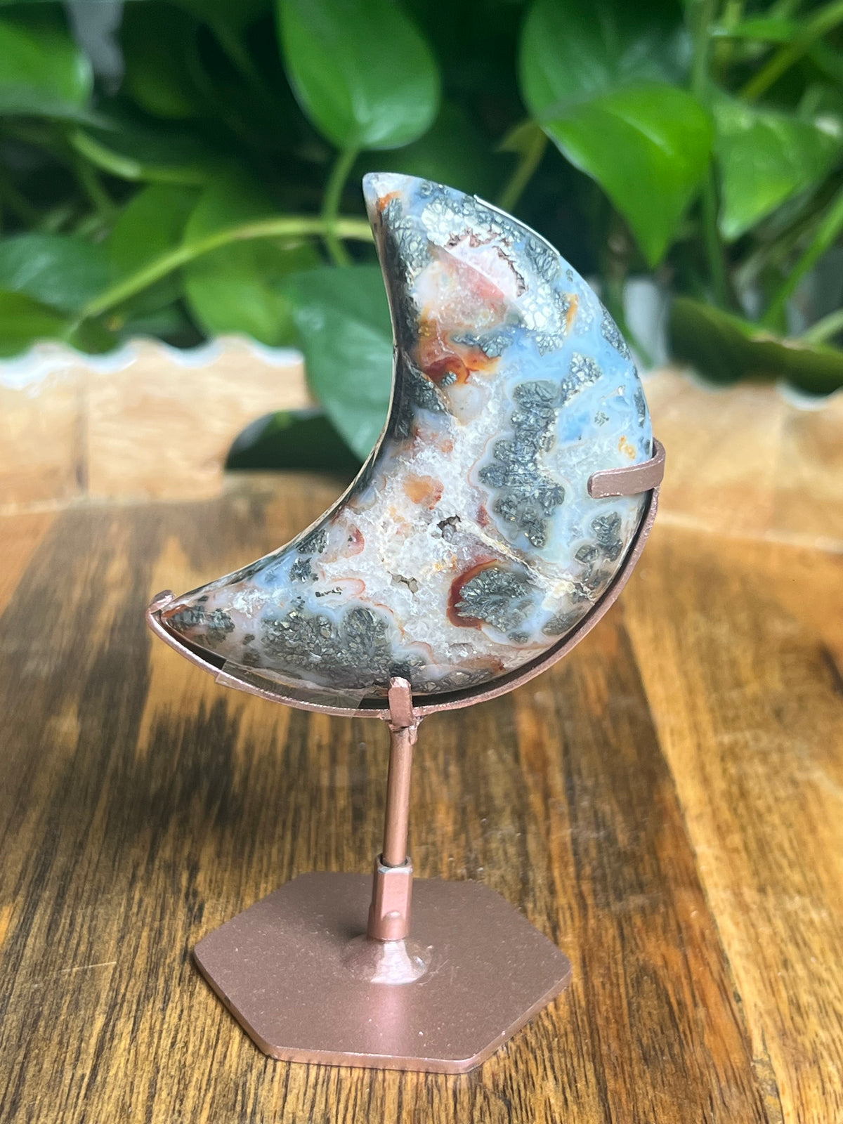 Marcasite Puffy Moon: SC