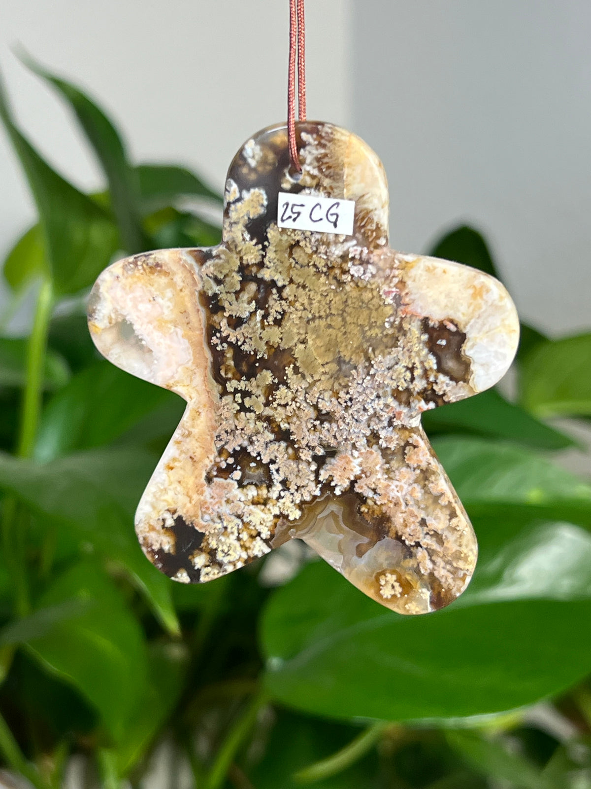 Scenic Moss Agate Gingerbread Ornaments