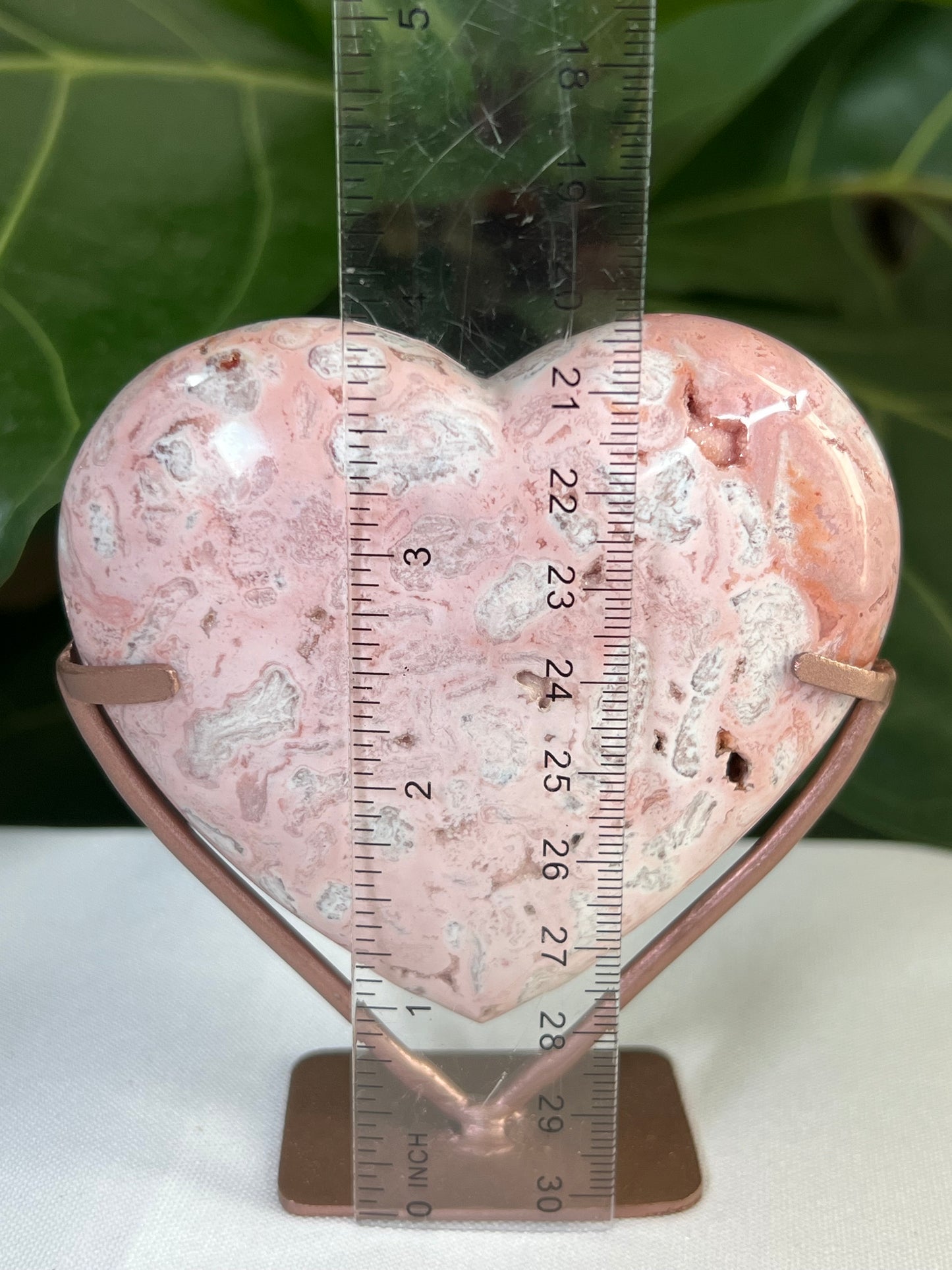 Pink Carnelian Heart