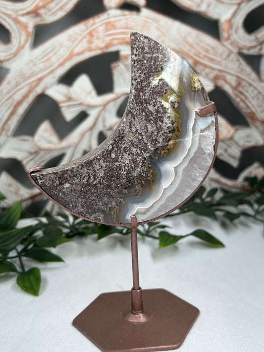 Scenic Moss Agate Moon