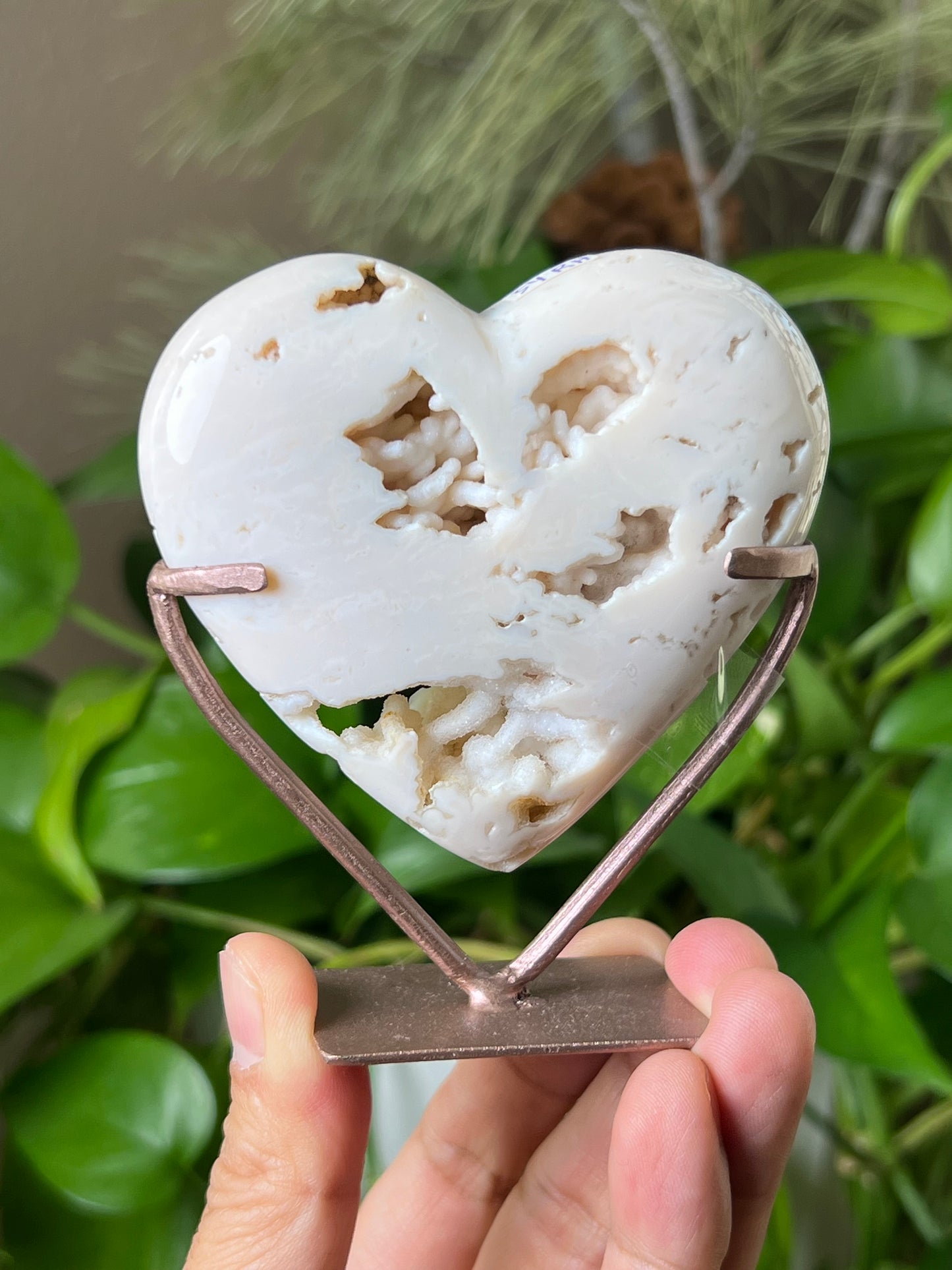 Pink Carnelian Heart