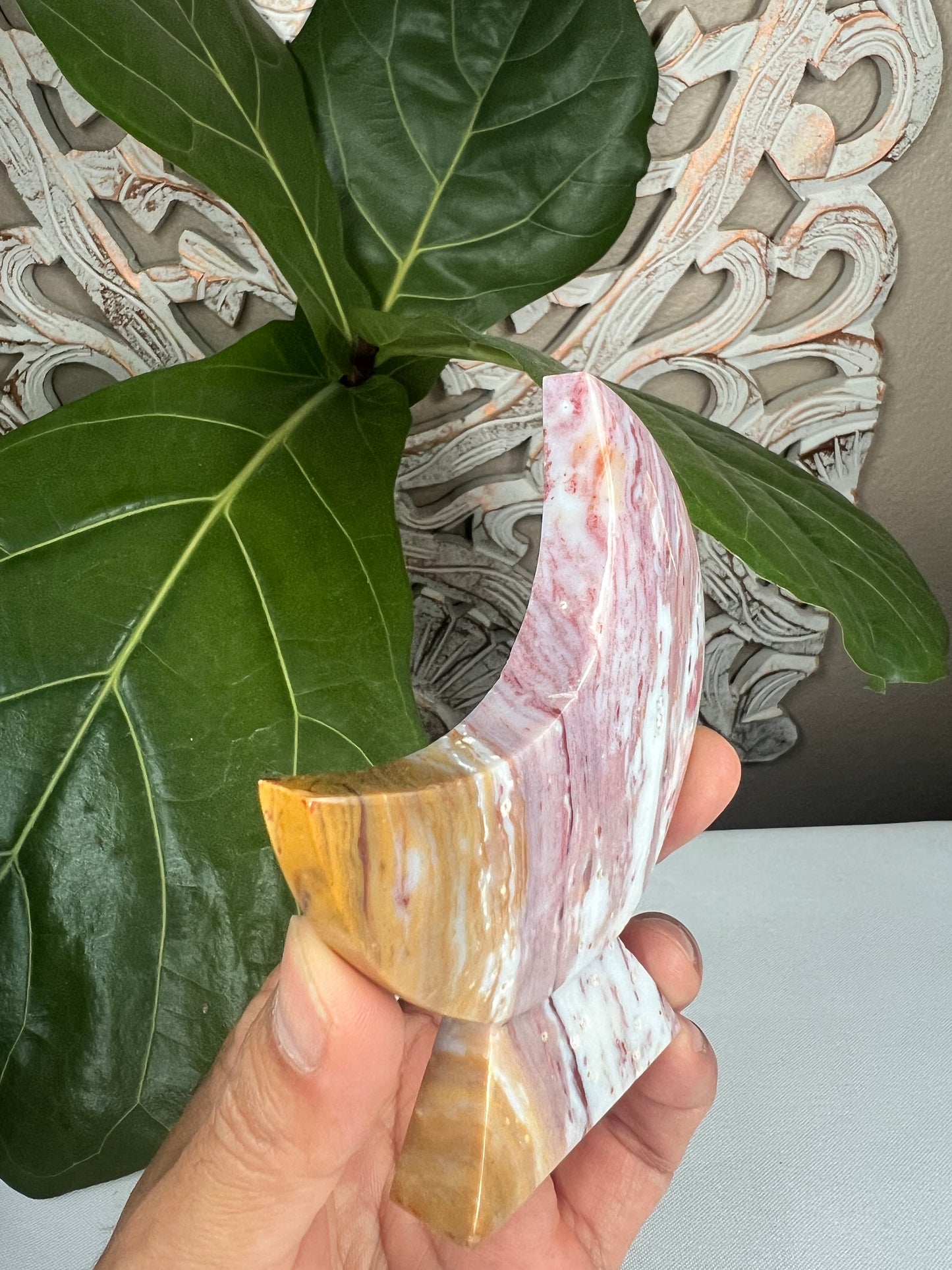 Milky Jasper Moon