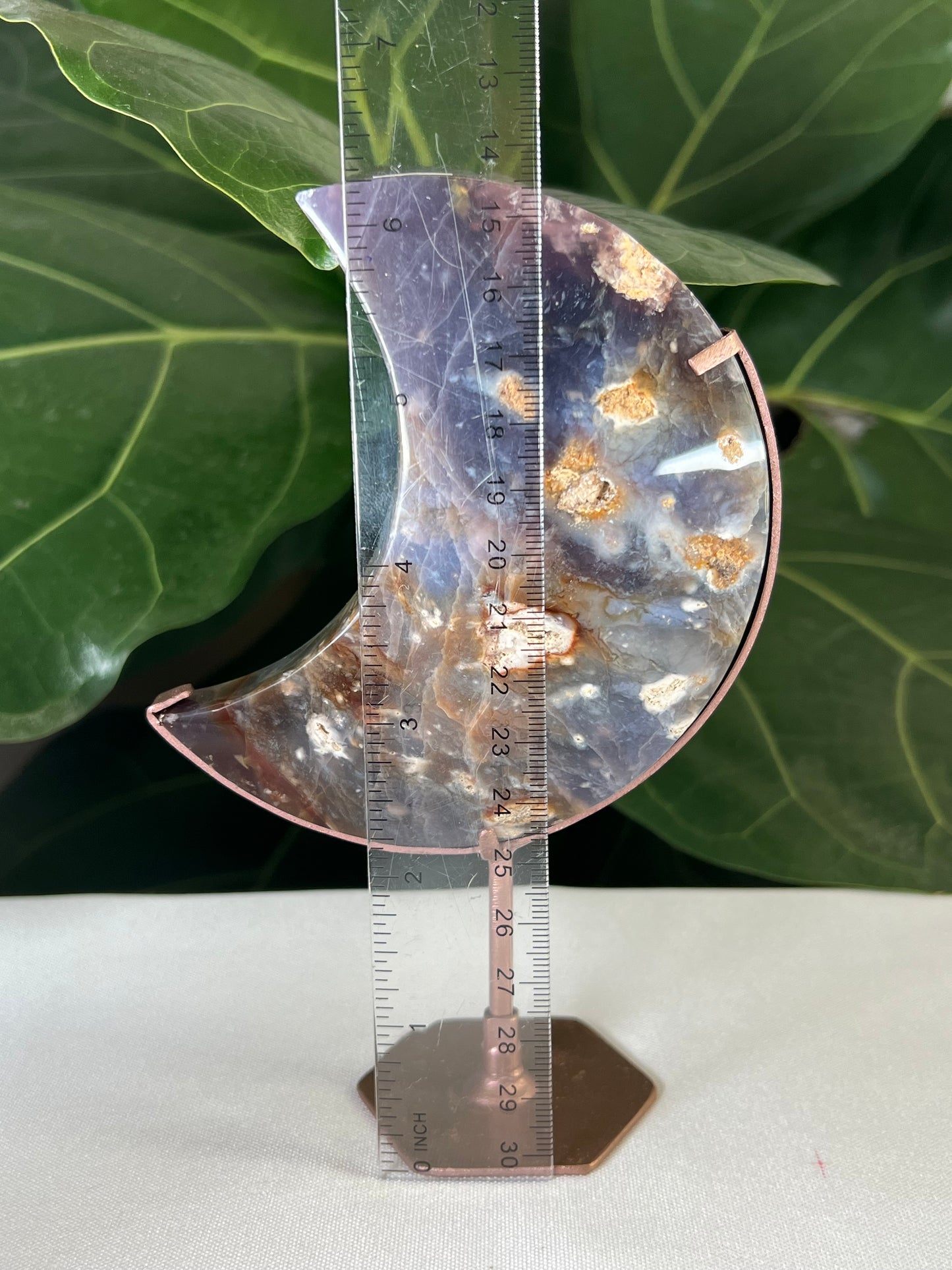 Purple Chalcedony Moon