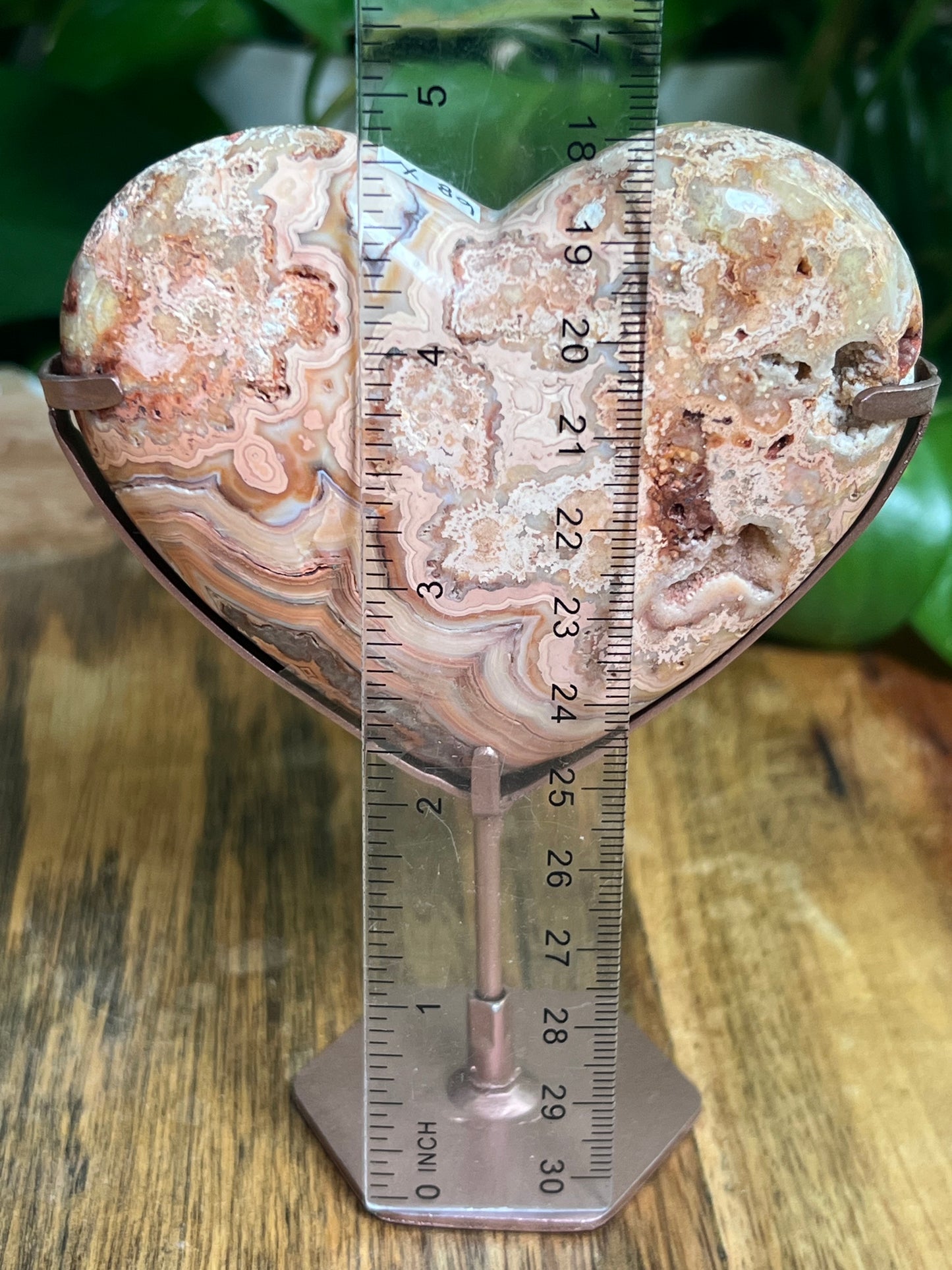 Crazy Lace Agate Heart