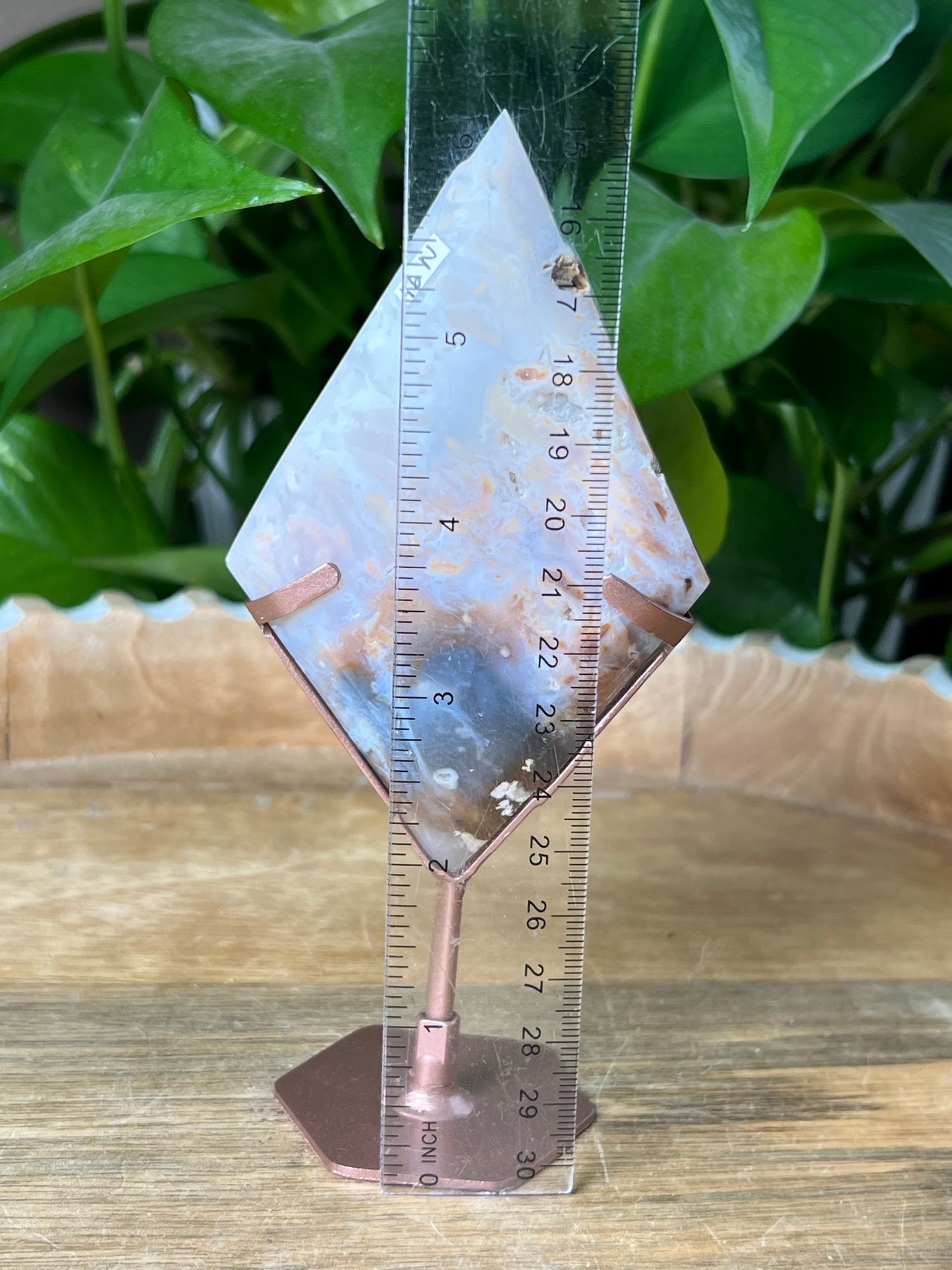 Rainbow Plume Agate Diamond