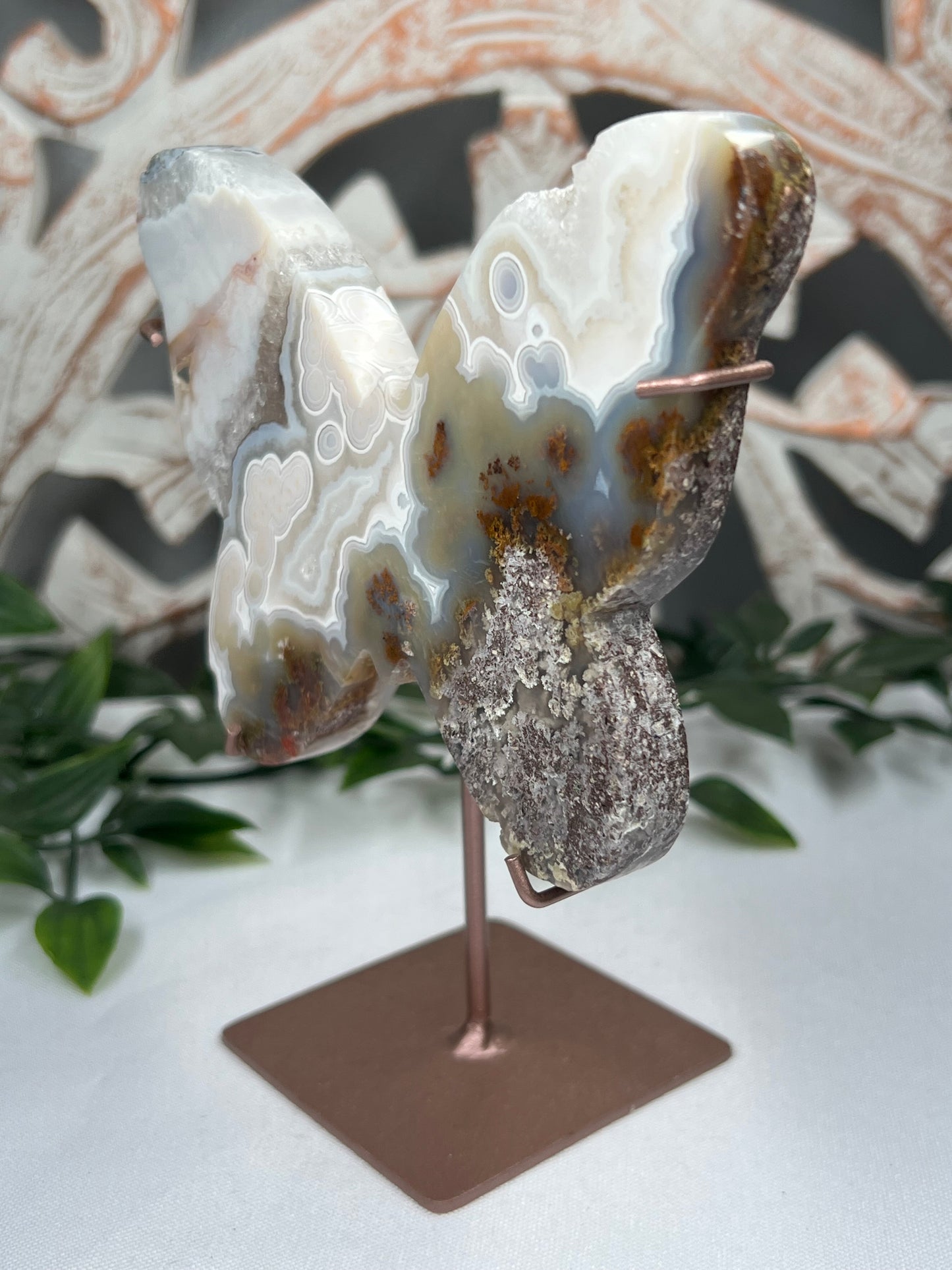 Scenic Moss Agate Butterfly